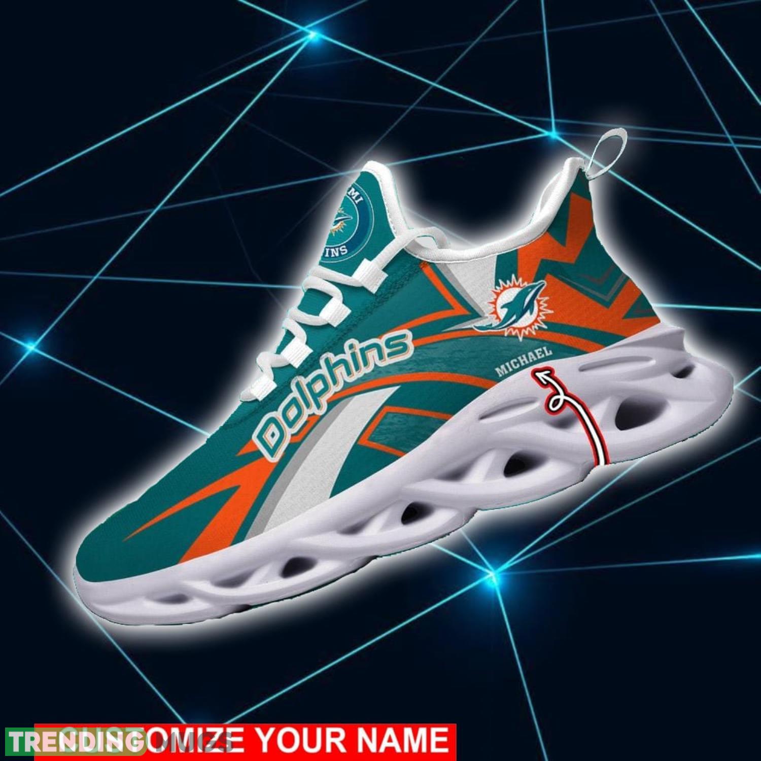 NFL Running Shoes Miami Dolphins Personalized Max Soul Shoes Sport Fans Sneakers Max Soul NFL Running Shoes Miami Dolphins Personalized Max Soul Shoes Sport Fans Sneakers Max Soul