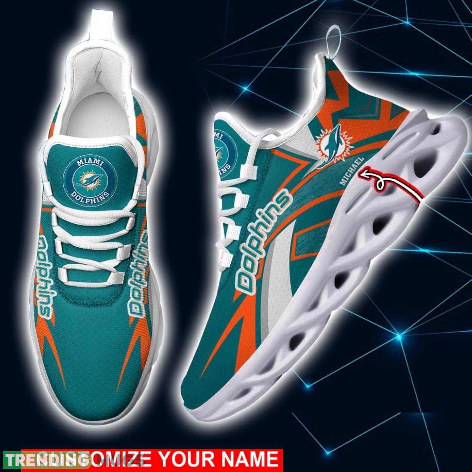 NFL Running Shoes Miami Dolphins Personalized Max Soul Shoes Sport Fans Sneakers Product Photo 1 NFL Running Shoes Miami Dolphins Personalized Max Soul Shoes Sport Fans Sneakers Product Photo 1