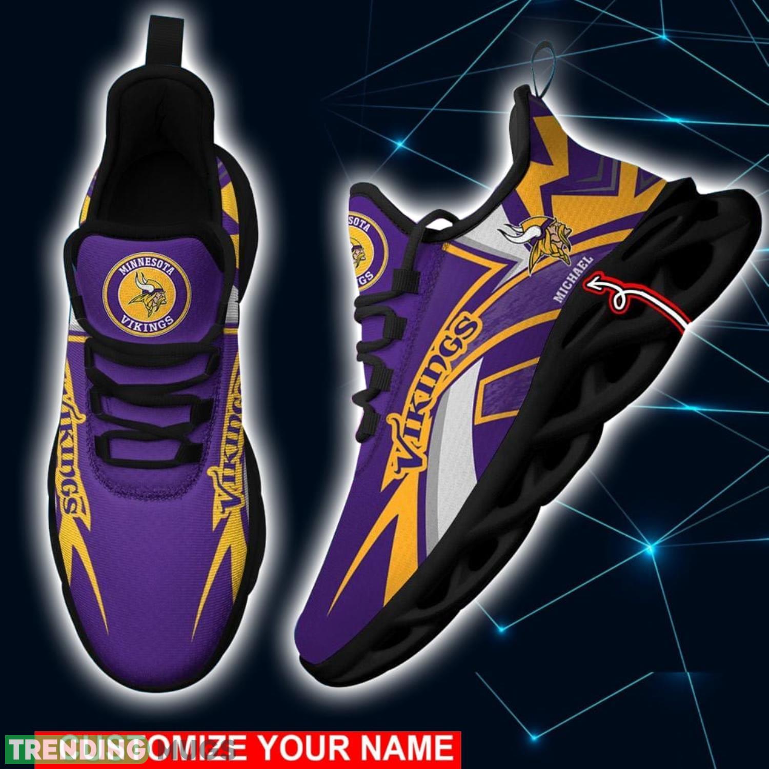 NFL Running Shoes Minnesota Vikings Personalized Max Soul Shoes Sport Fans Sneakers Max Soul NFL Running Shoes Minnesota Vikings Personalized Max Soul Shoes Sport Fans Sneakers Max Soul