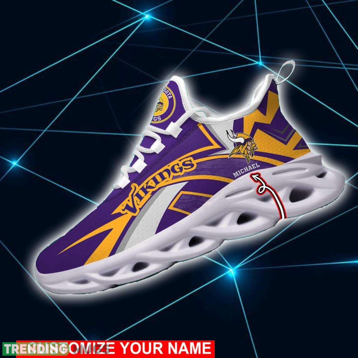 NFL Running Shoes Minnesota Vikings Personalized Max Soul Shoes Sport Fans Sneakers Max Soul NFL Running Shoes Minnesota Vikings Personalized Max Soul Shoes Sport Fans Sneakers Max Soul