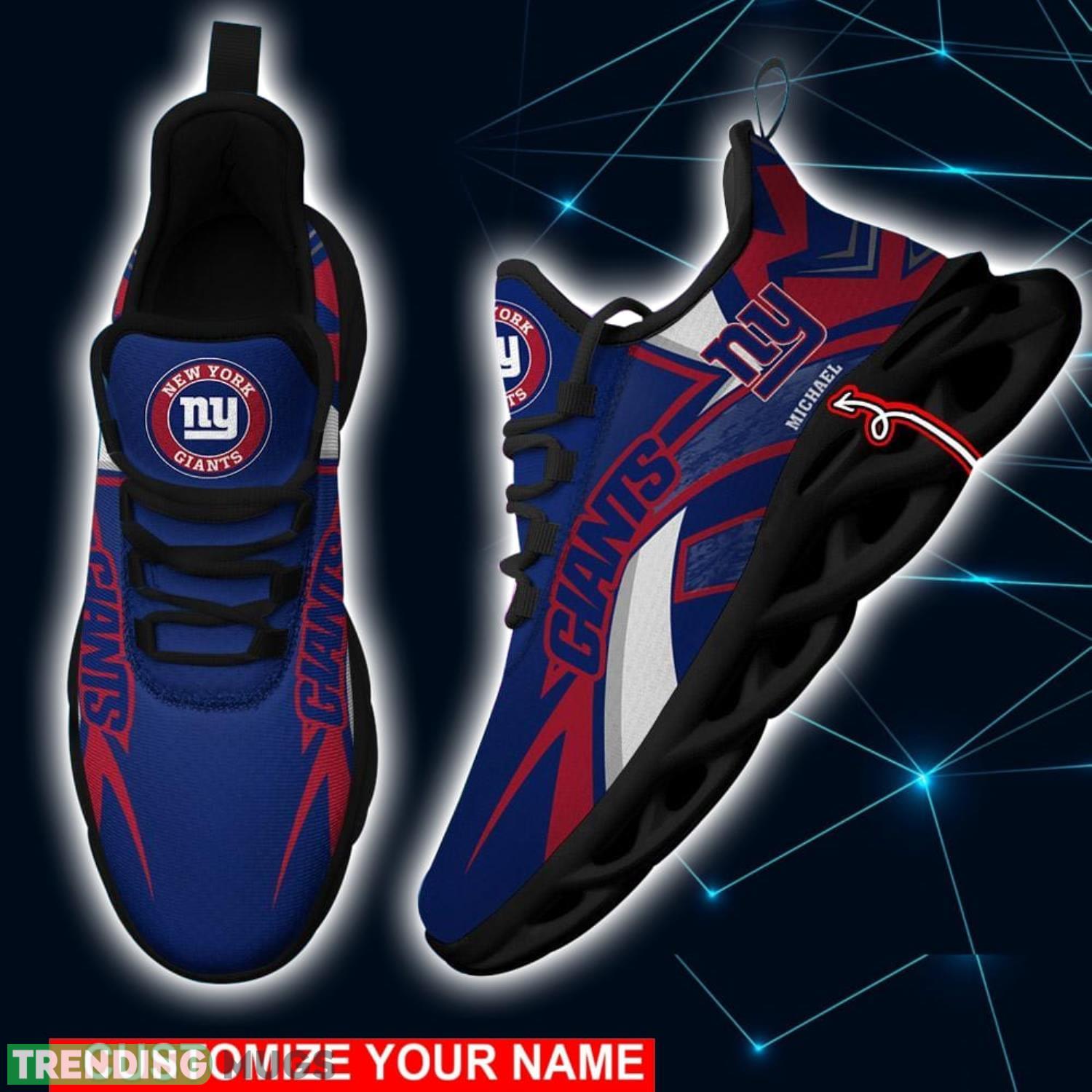 NFL Running Shoes New York Giants Personalized Max Soul Shoes Sport Fans Sneakers Max Soul NFL Running Shoes New York Giants Personalized Max Soul Shoes Sport Fans Sneakers Max Soul