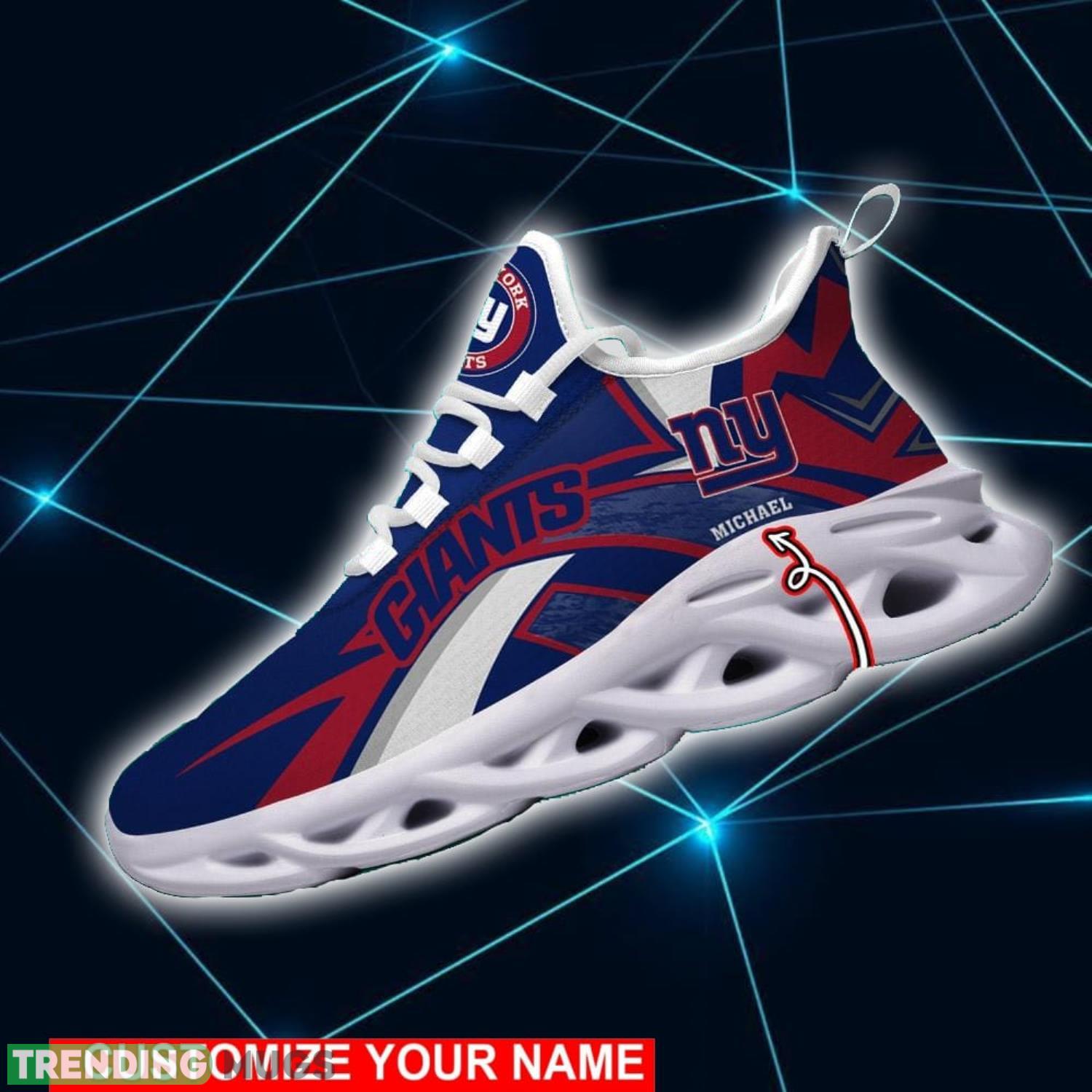 NFL Running Shoes New York Giants Personalized Max Soul Shoes Sport Fans Sneakers Max Soul NFL Running Shoes New York Giants Personalized Max Soul Shoes Sport Fans Sneakers Max Soul