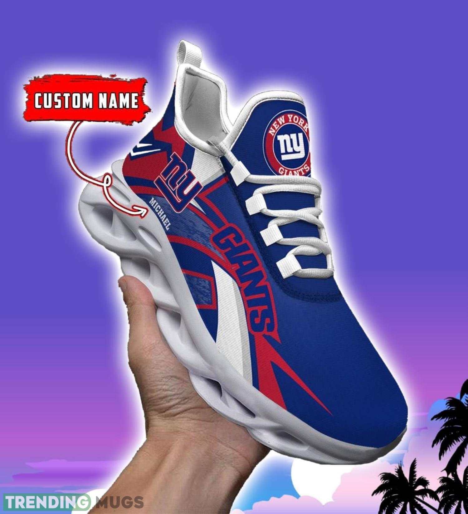NFL Running Shoes New York Giants Personalized Max Soul Shoes Sport Fans Sneakers Max Soul NFL Running Shoes New York Giants Personalized Max Soul Shoes Sport Fans Sneakers Max Soul