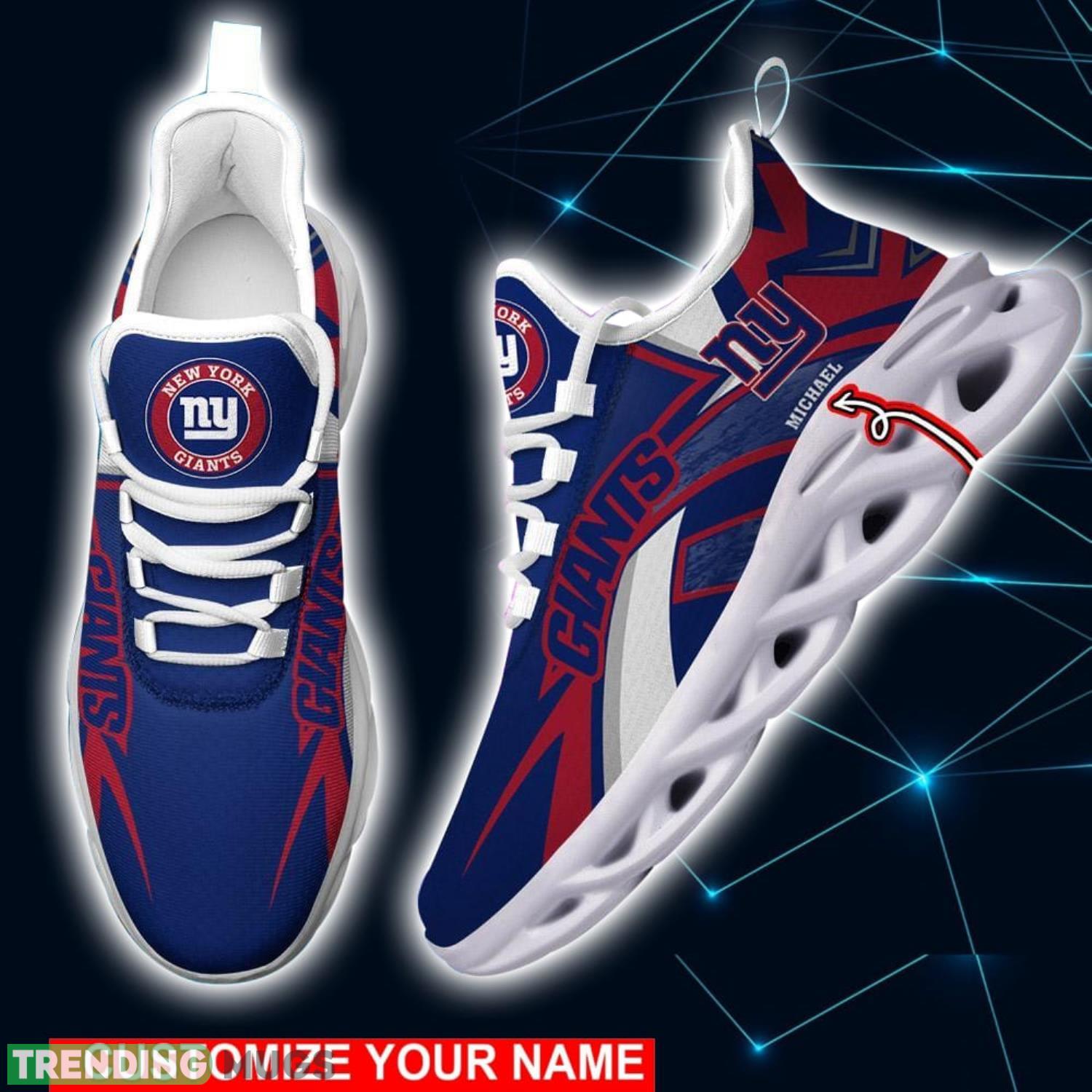 NFL Running Shoes New York Giants Personalized Max Soul Shoes Sport Fans Sneakers Product Photo 1 NFL Running Shoes New York Giants Personalized Max Soul Shoes Sport Fans Sneakers Product Photo 1