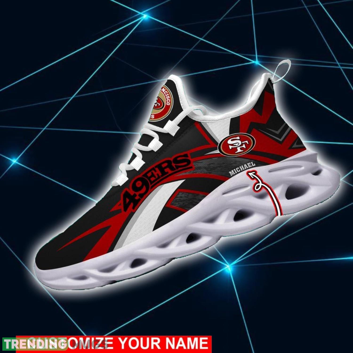 NFL Running Shoes San Francisco 49ers Personalized Max Soul Shoes Sport Fans Sneakers Max Soul NFL Running Shoes San Francisco 49ers Personalized Max Soul Shoes Sport Fans Sneakers Max Soul