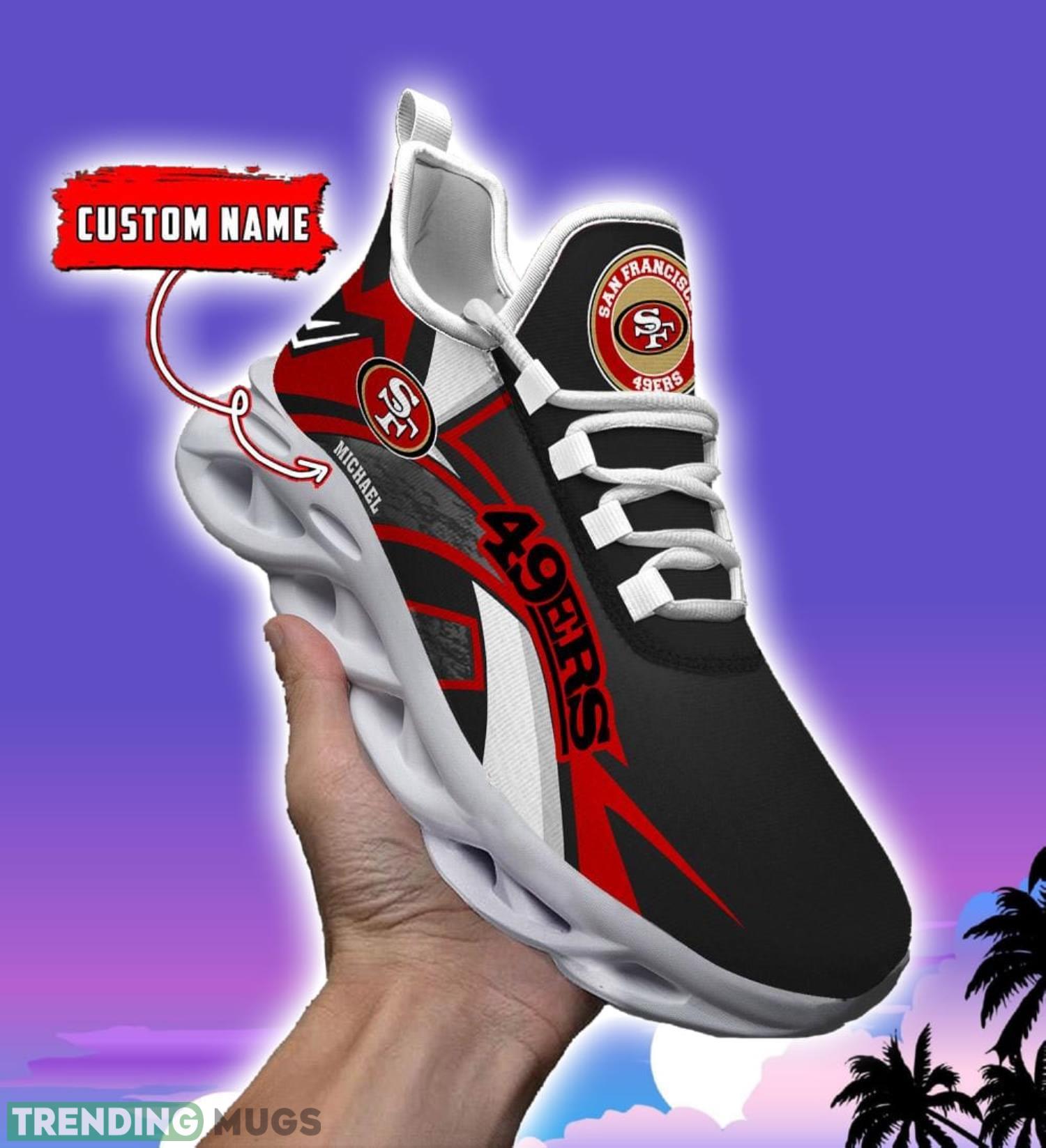 NFL Running Shoes San Francisco 49ers Personalized Max Soul Shoes Sport Fans Sneakers Max Soul NFL Running Shoes San Francisco 49ers Personalized Max Soul Shoes Sport Fans Sneakers Max Soul