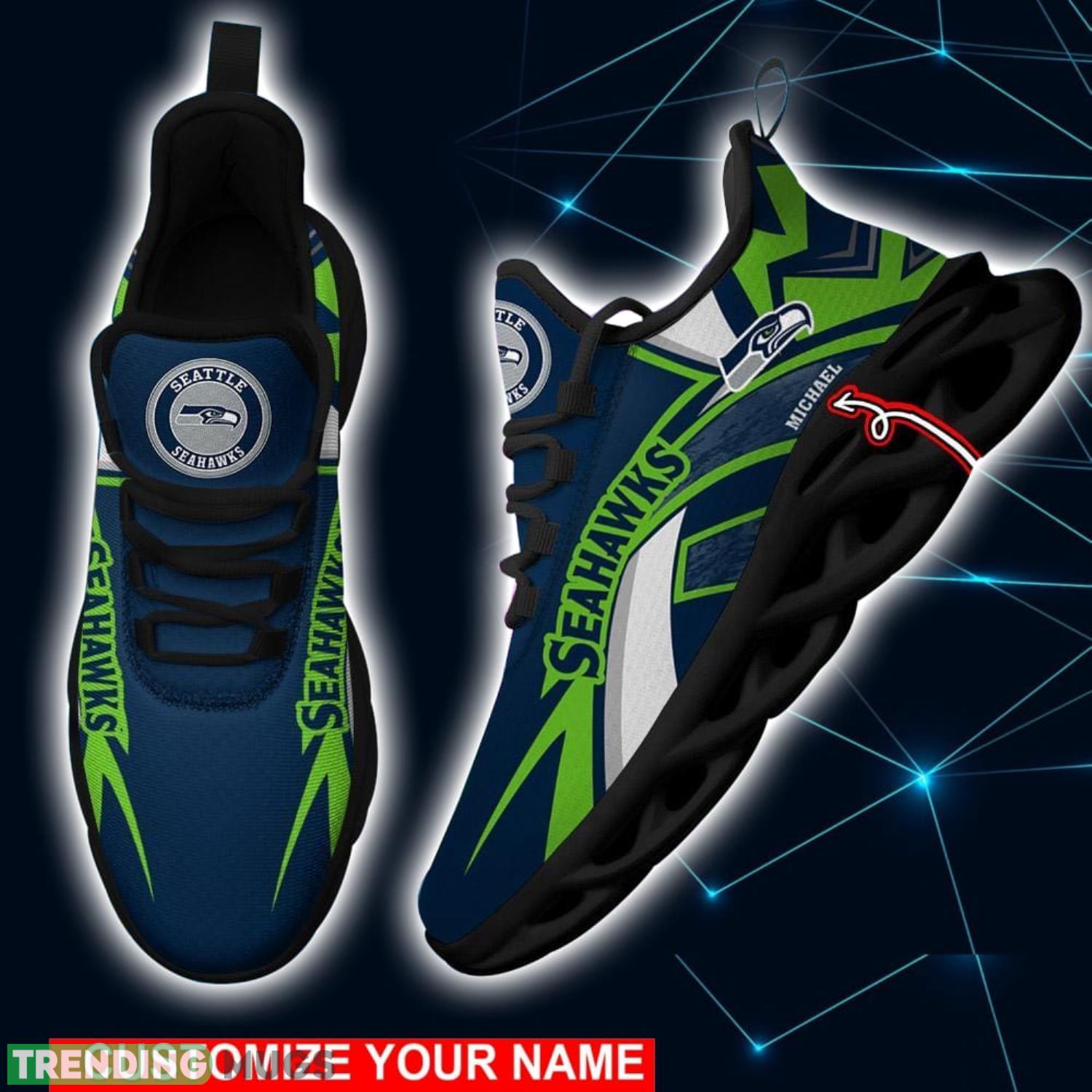 NFL Running Shoes Seattle Seahawks Personalized Max Soul Shoes Sport Fans Sneakers Max Soul NFL Running Shoes Seattle Seahawks Personalized Max Soul Shoes Sport Fans Sneakers Max Soul