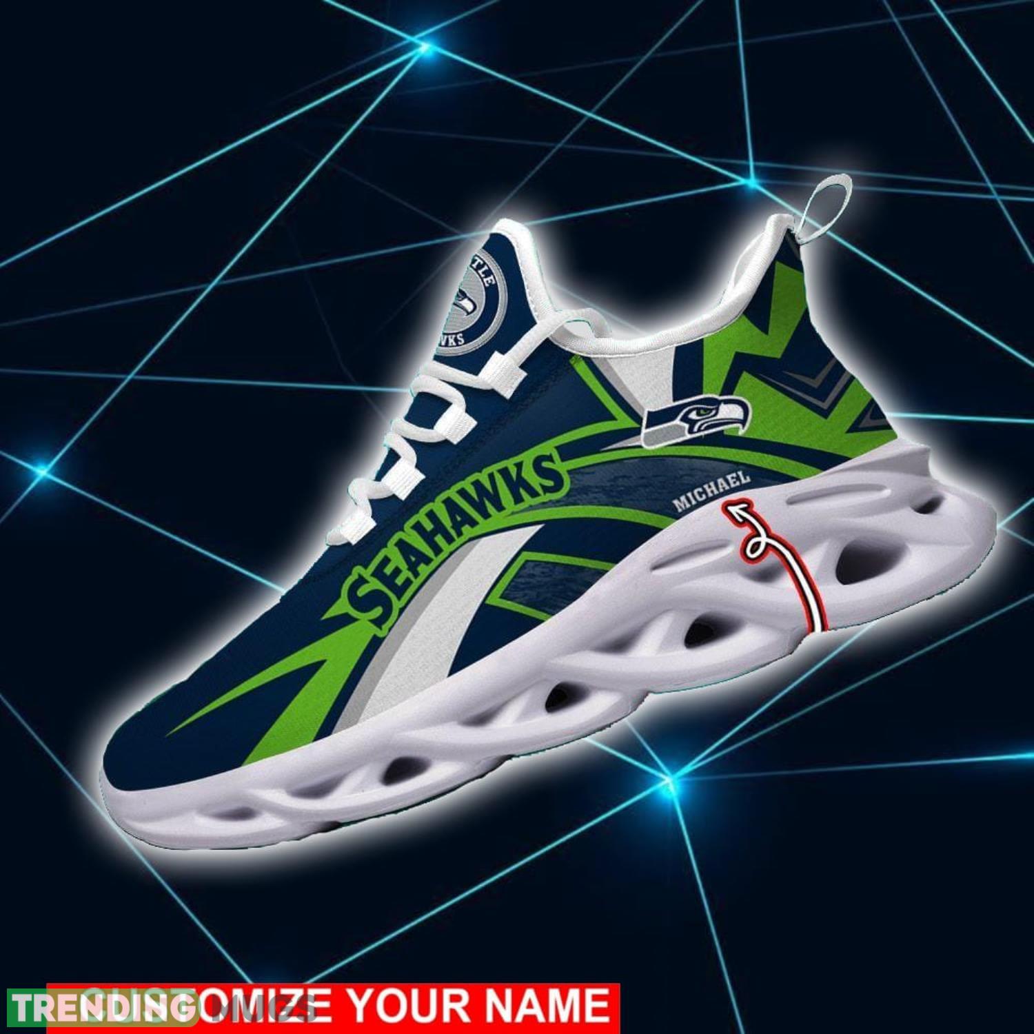 NFL Running Shoes Seattle Seahawks Personalized Max Soul Shoes Sport Fans Sneakers Max Soul NFL Running Shoes Seattle Seahawks Personalized Max Soul Shoes Sport Fans Sneakers Max Soul