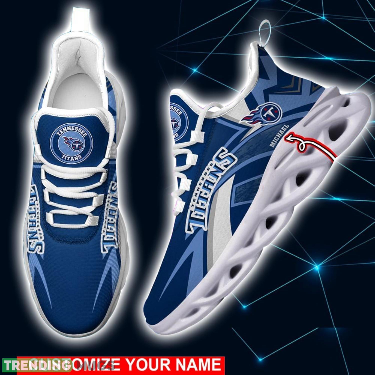NFL Running Shoes Tennessee Titans Personalized Max Soul Shoes Sport Fans Sneakers Product Photo 1 NFL Running Shoes Tennessee Titans Personalized Max Soul Shoes Sport Fans Sneakers Product Photo 1