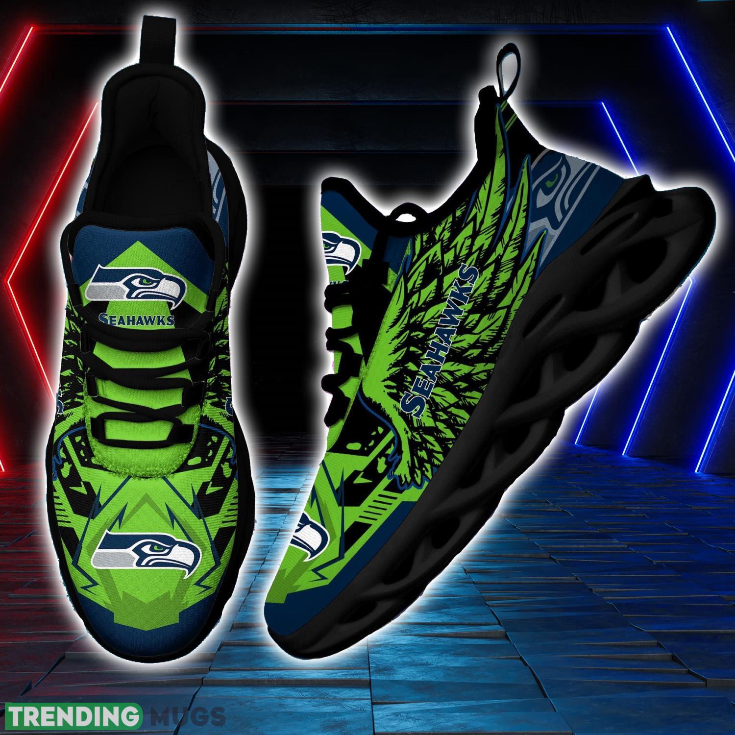 NFL Seattle Seahawks Team Personalized Name Max Soul Sneakers Men Women Shoes Max Soul NFL Seattle Seahawks Team Personalized Name Max Soul Sneakers Men Women Shoes Max Soul