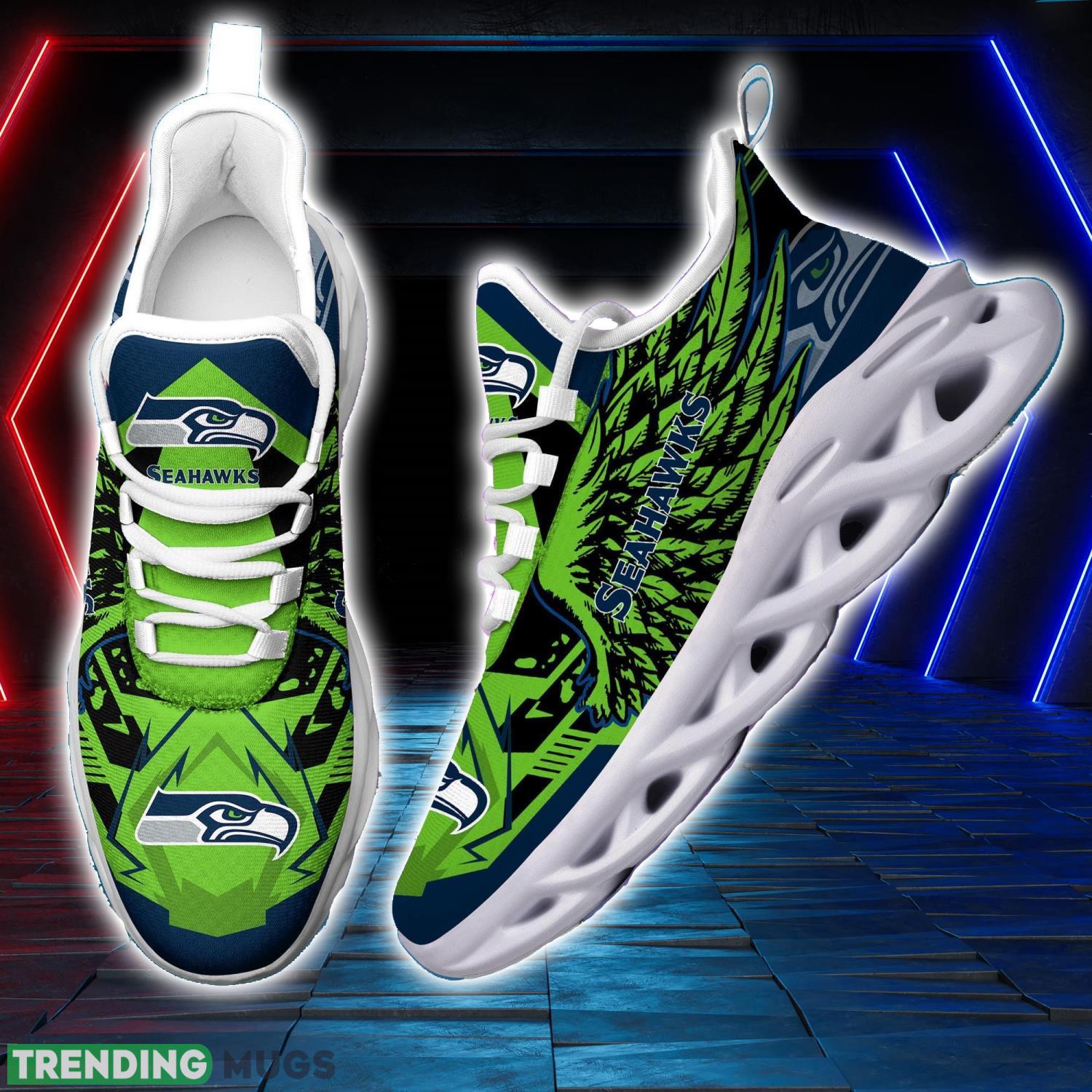 NFL Seattle Seahawks Team Personalized Name Max Soul Sneakers Men Women Shoes Product Photo 1 NFL Seattle Seahawks Team Personalized Name Max Soul Sneakers Men Women Shoes Product Photo 1