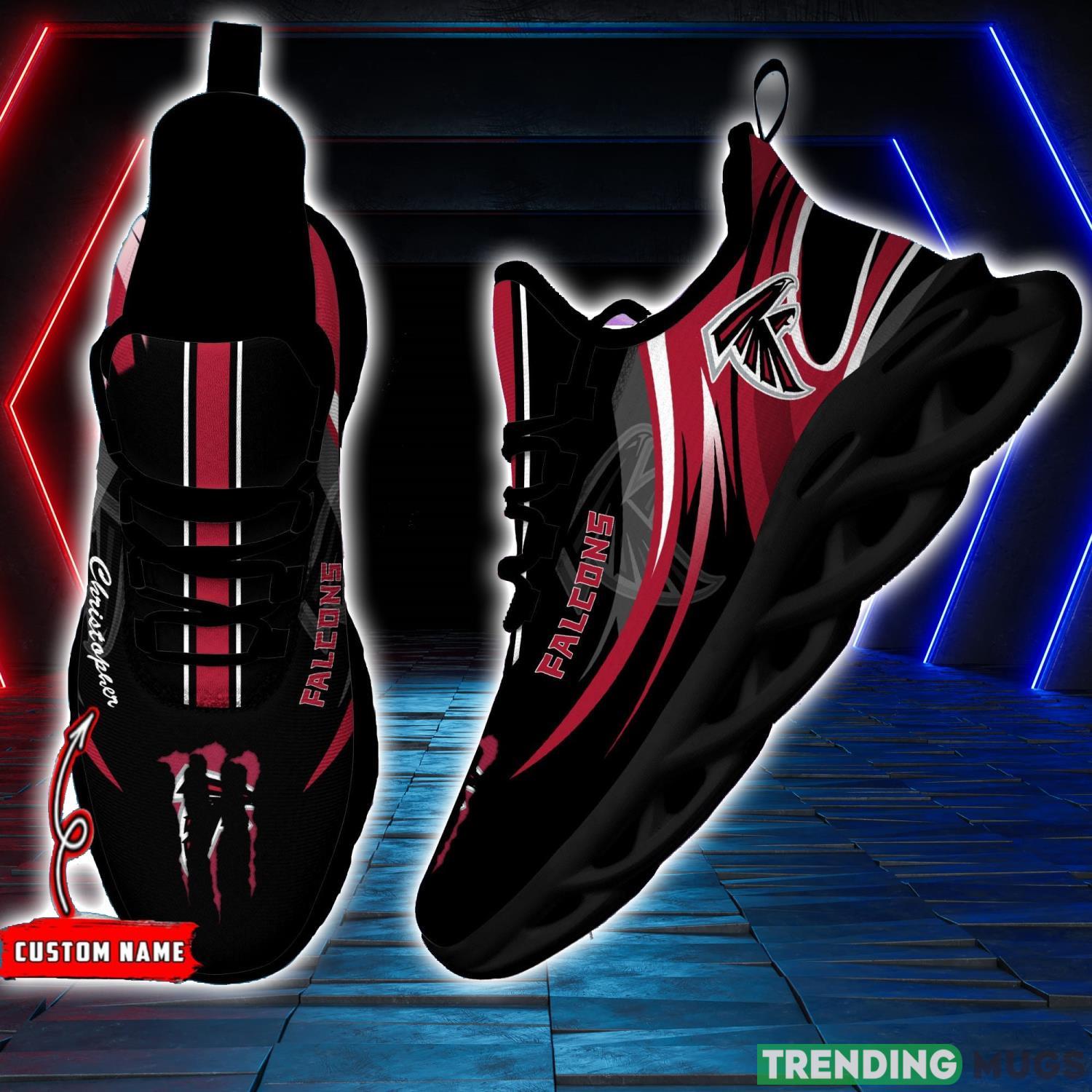 NFL Sport Fans Atlanta Falcons Personalized Name Max Soul Men And Women Gift Sneakers Max Soul NFL Sport Fans Atlanta Falcons Personalized Name Max Soul Men And Women Gift Sneakers Max Soul