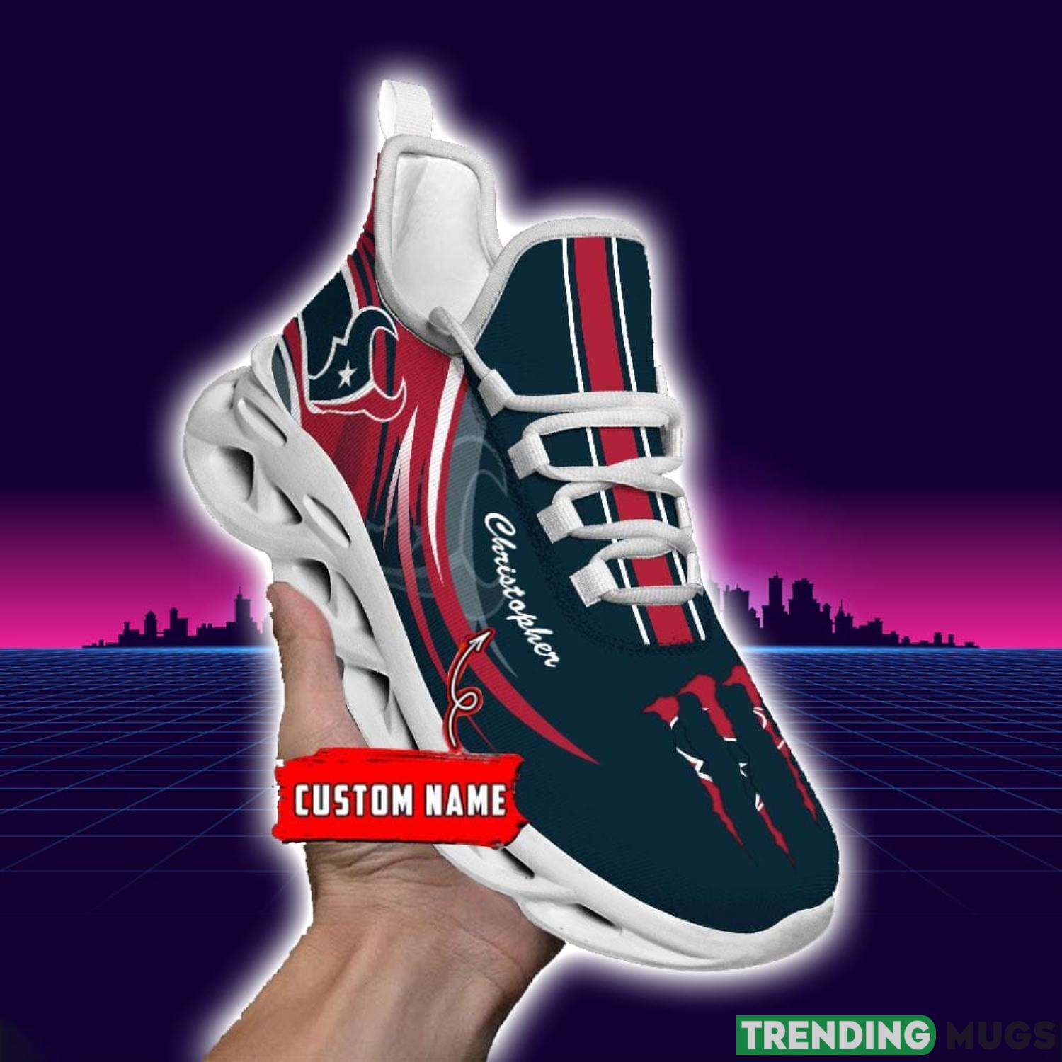 NFL Sport Fans Houston Texans Personalized Name Max Soul Men And Women Gift Sneakers Max Soul NFL Sport Fans Houston Texans Personalized Name Max Soul Men And Women Gift Sneakers Max Soul