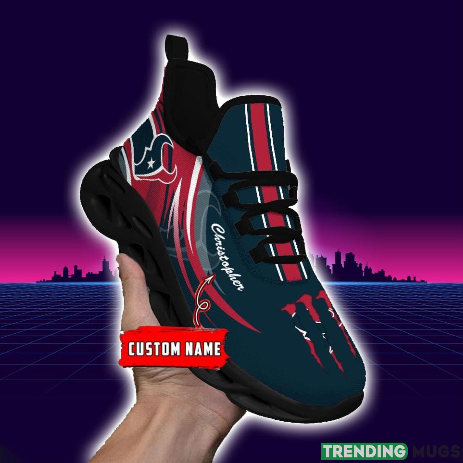 NFL Sport Fans Houston Texans Personalized Name Max Soul Men And Women Gift Sneakers Max Soul NFL Sport Fans Houston Texans Personalized Name Max Soul Men And Women Gift Sneakers Max Soul