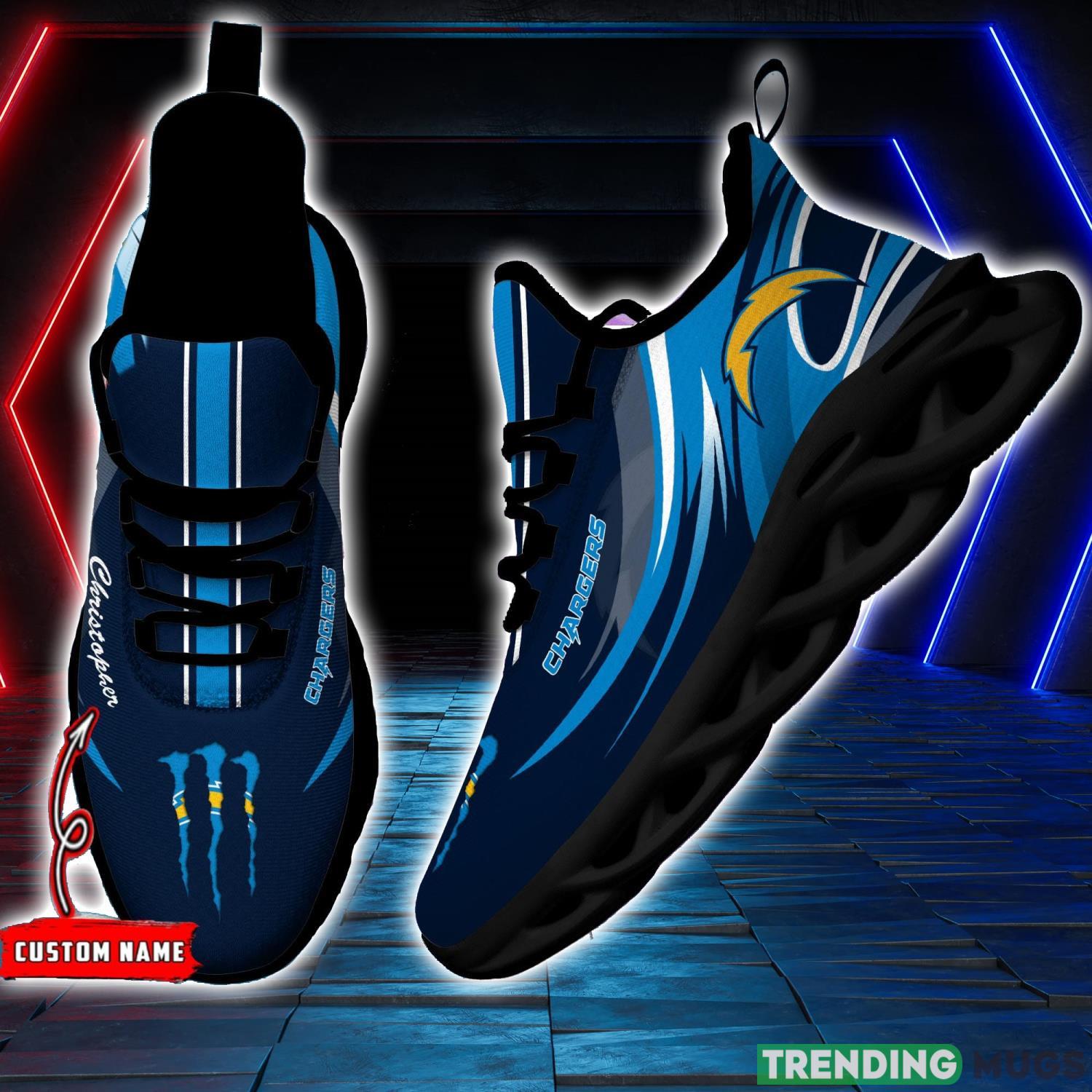NFL Sport Fans Los Angeles Chargers Personalized Name Max Soul Men And Women Gift Sneakers Max Soul NFL Sport Fans Los Angeles Chargers Personalized Name Max Soul Men And Women Gift Sneakers Max Soul