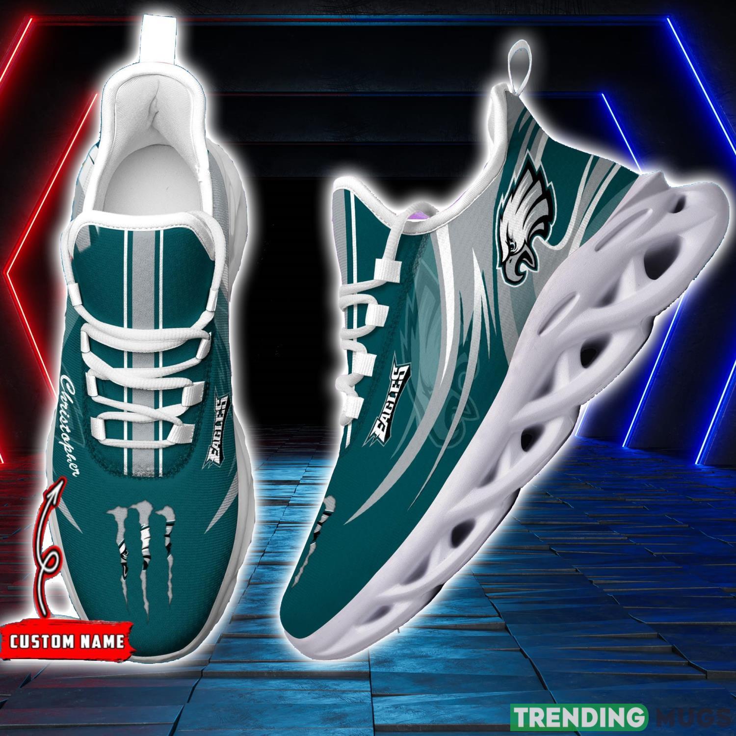 NFL Sport Fans Philadelphia Eagles Personalized Name Max Soul Men And Women Gift Sneakers Product Photo 1 NFL Sport Fans Philadelphia Eagles Personalized Name Max Soul Men And Women Gift Sneakers Product Photo 1