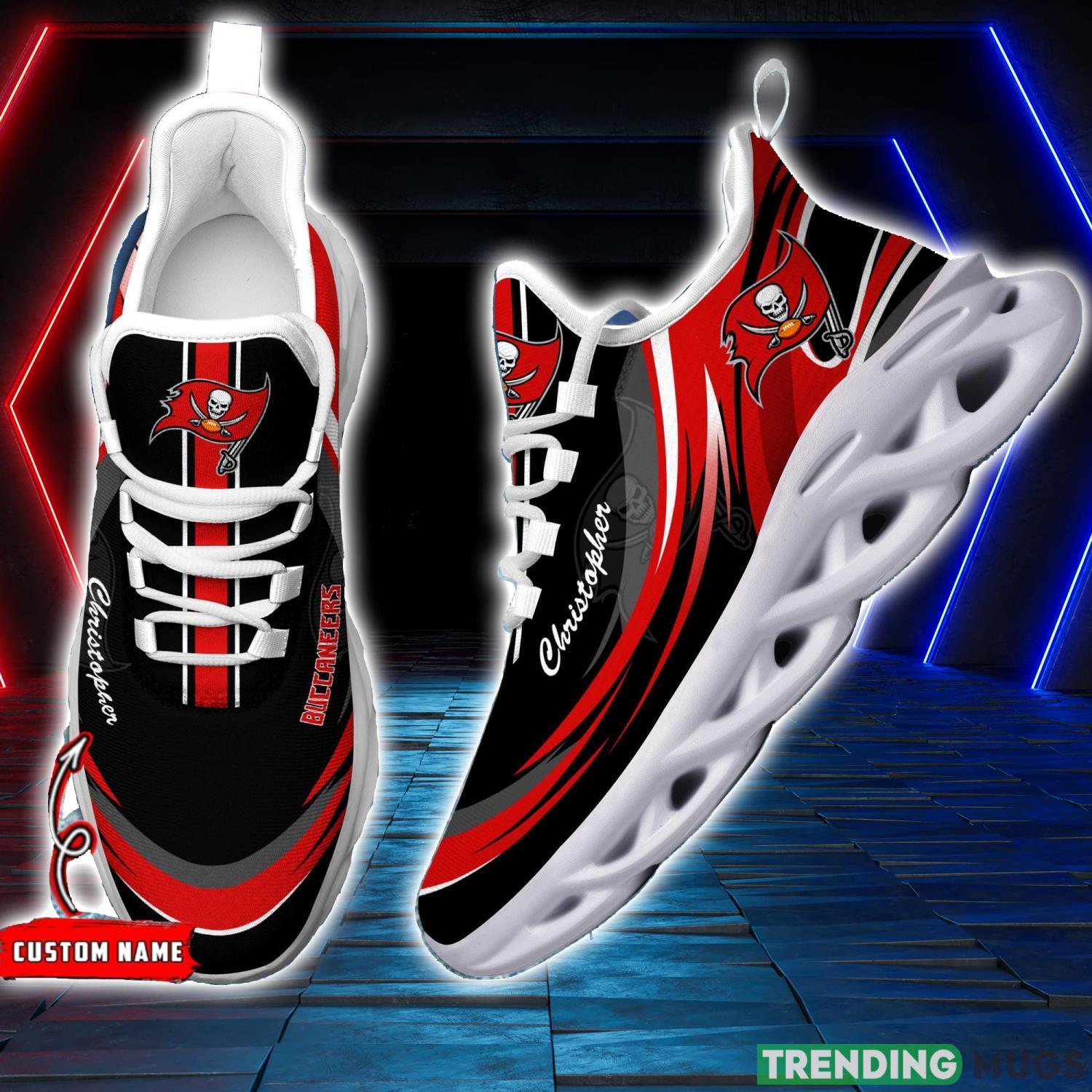 NFL Tampa Bay Buccaneers Personalized Name Ultra SHoes Max Soul Sneakers For Men And Women Product Photo 1 NFL Tampa Bay Buccaneers Personalized Name Ultra SHoes Max Soul Sneakers For Men And Women Product Photo 1