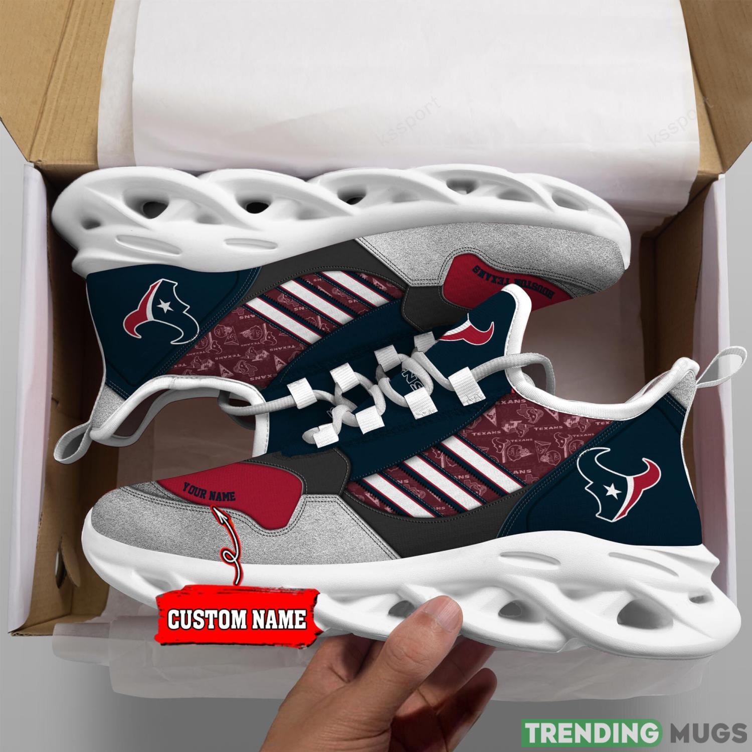 NFL Team Houston Texans Personalized Name Max Soul Men And Women Gift Sneakers Max Soul NFL Team Houston Texans Personalized Name Max Soul Men And Women Gift Sneakers Max Soul