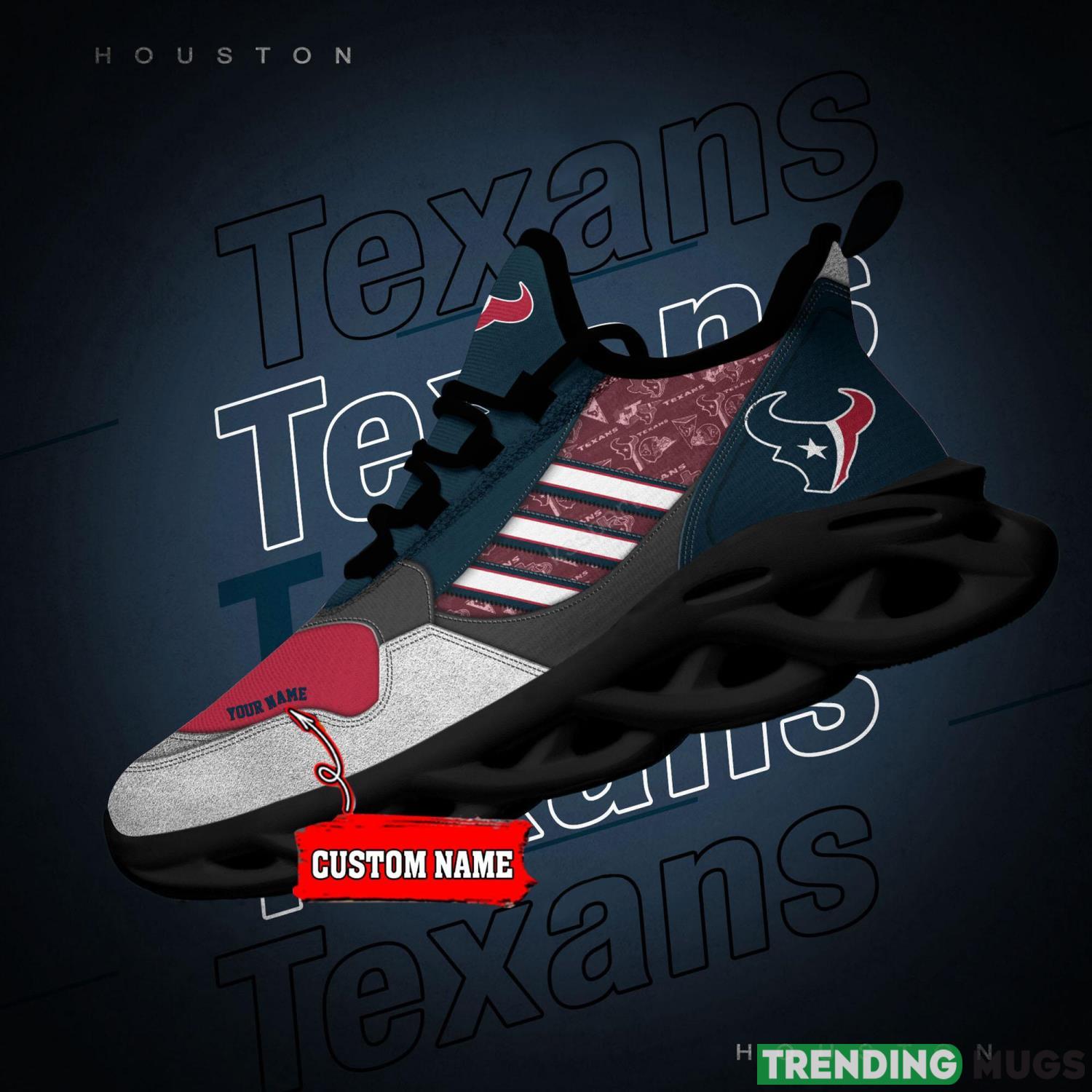 NFL Team Houston Texans Personalized Name Max Soul Men And Women Gift Sneakers Max Soul NFL Team Houston Texans Personalized Name Max Soul Men And Women Gift Sneakers Max Soul