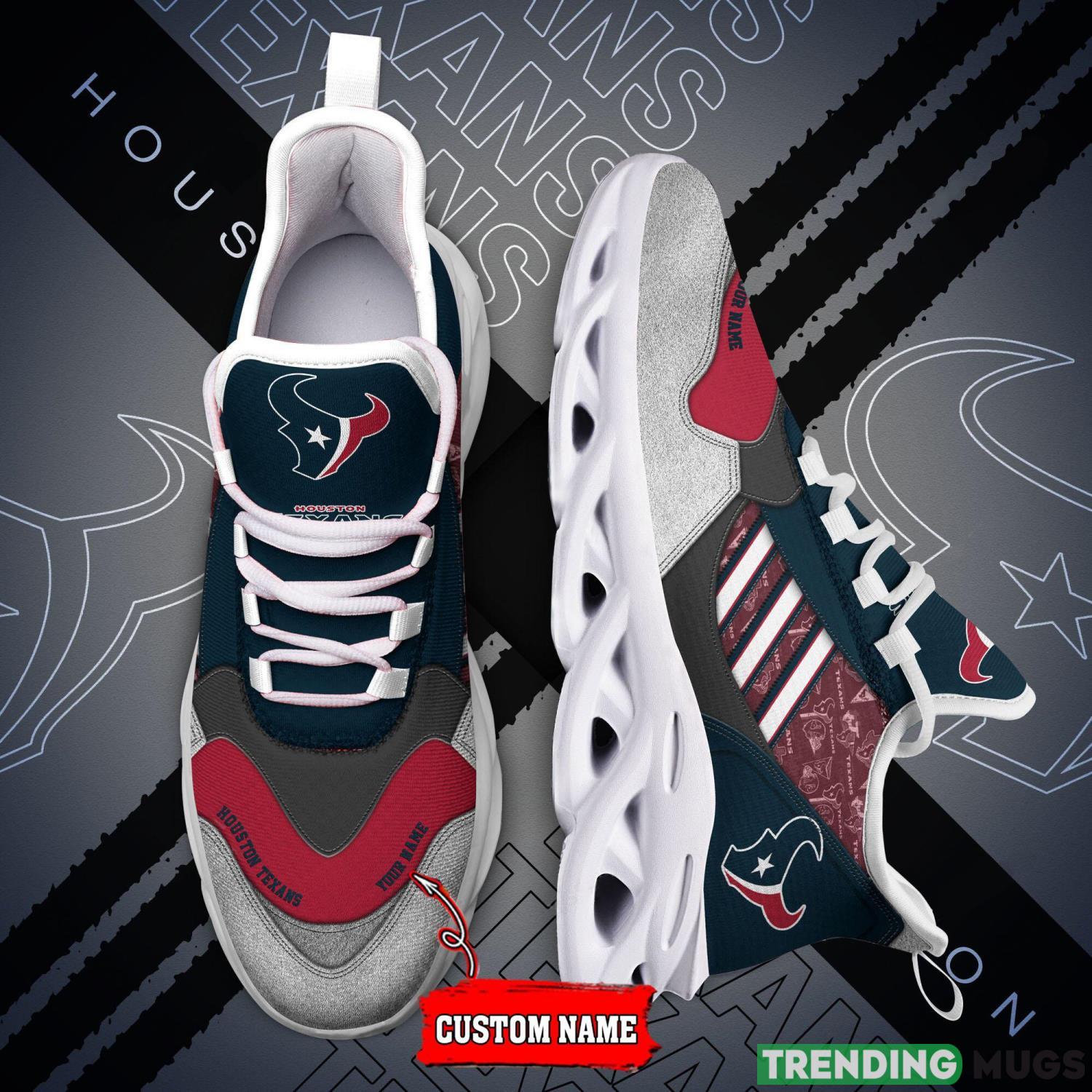 NFL Team Houston Texans Personalized Name Max Soul Men And Women Gift Sneakers Product Photo 1 NFL Team Houston Texans Personalized Name Max Soul Men And Women Gift Sneakers Product Photo 1