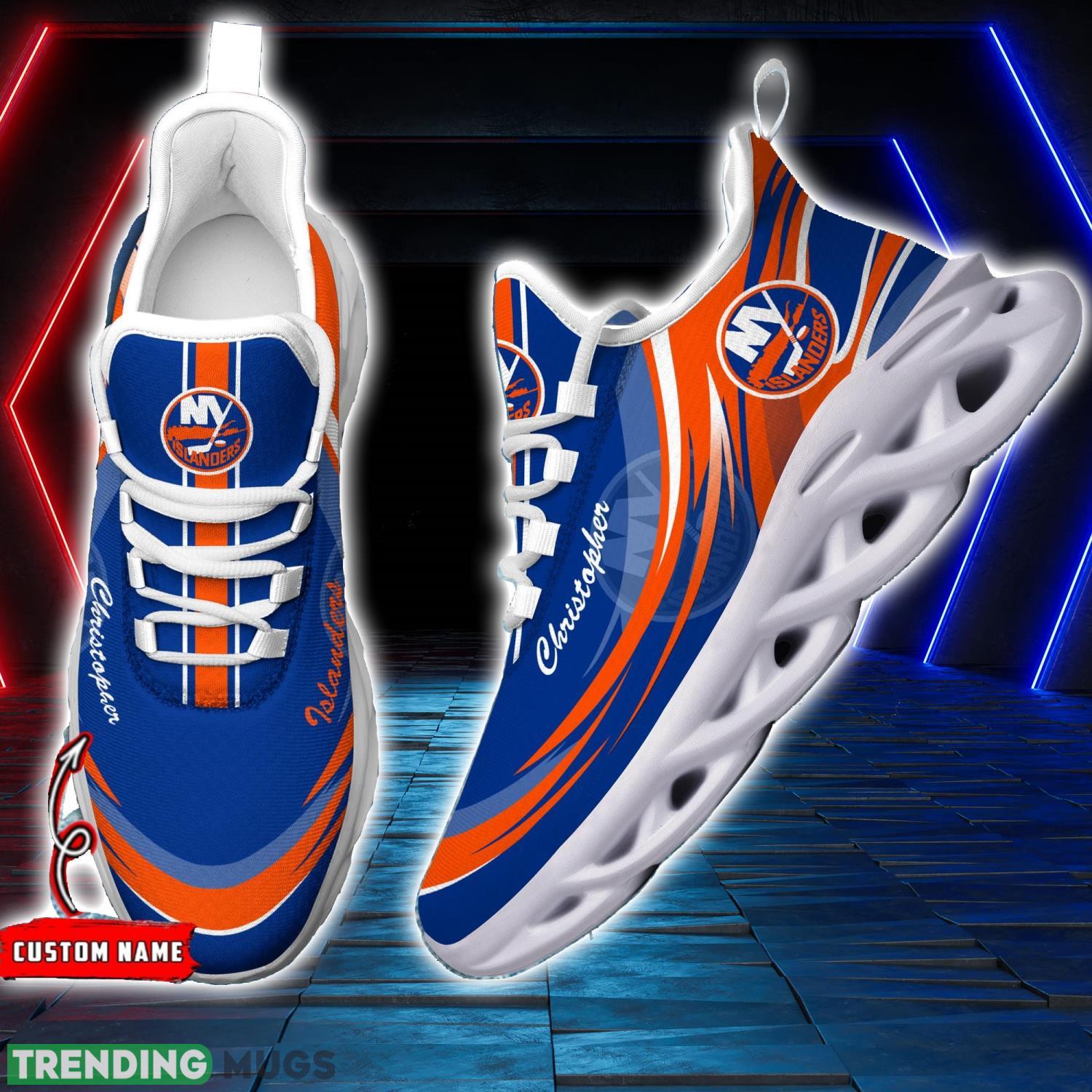 NHL New York Islanders Personalized Name Max Soul Men And Women Gift Sneakers Product Photo 1 NHL New York Islanders Personalized Name Max Soul Men And Women Gift Sneakers Product Photo 1