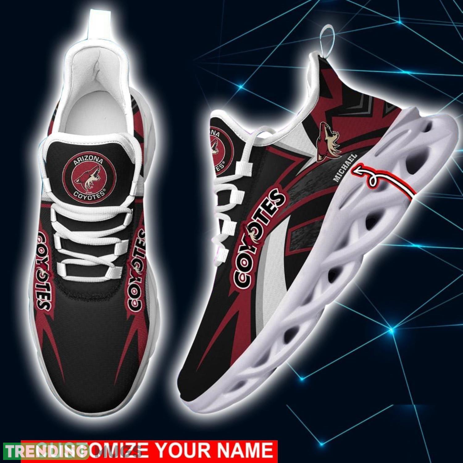 NHL Running Shoes Arizona Coyotes Personalized Max Soul Shoes Sport Fans Sneakers Product Photo 1 NHL Running Shoes Arizona Coyotes Personalized Max Soul Shoes Sport Fans Sneakers Product Photo 1