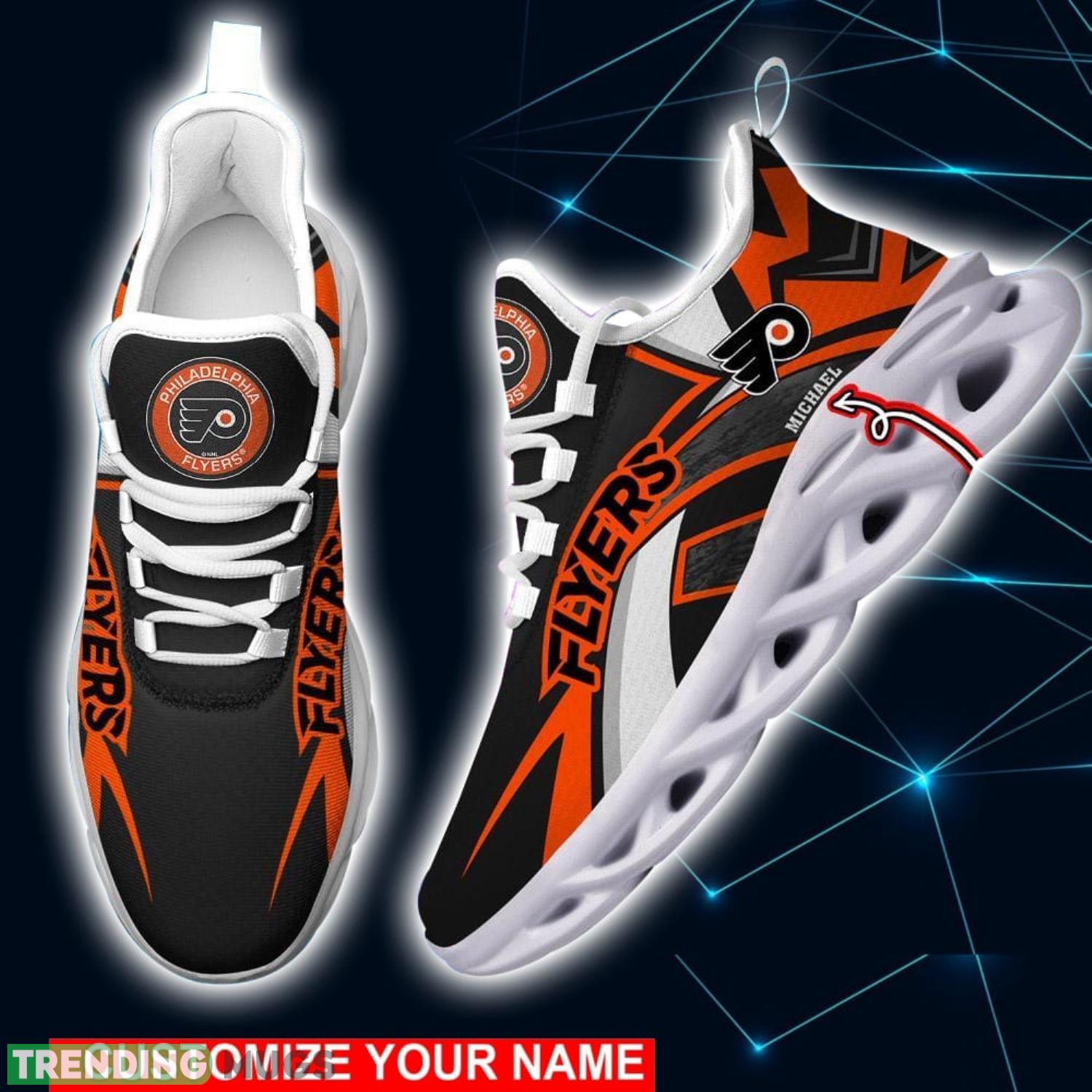 NHL Running Shoes Philadelphia Flyers Personalized Max Soul Shoes Sport Fans Sneakers Product Photo 1 NHL Running Shoes Philadelphia Flyers Personalized Max Soul Shoes Sport Fans Sneakers Product Photo 1