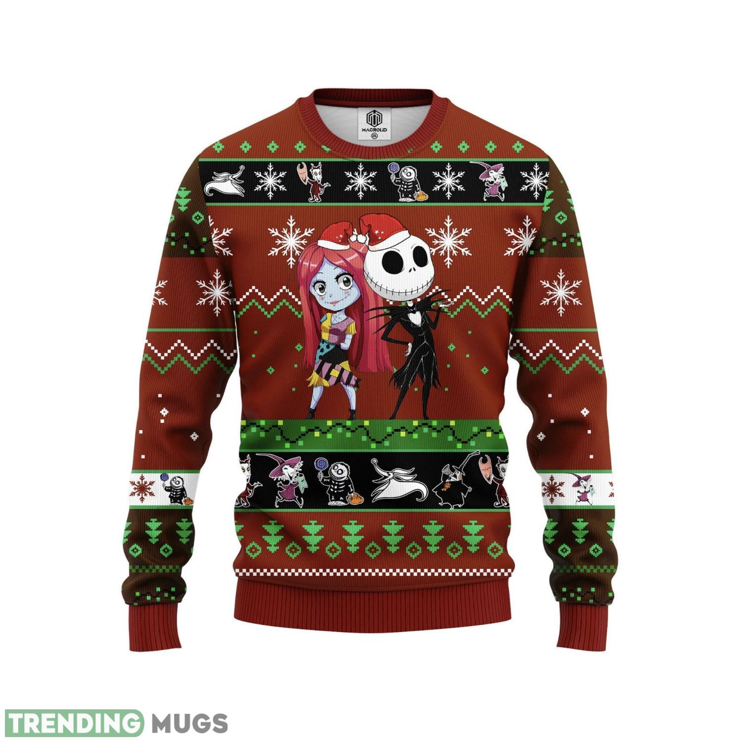 Night Before Christmas Jack Skellington And Sally Ugly Christmas Sweater 3D All Over Print Christmas Gift Product Photo 1 Night Before Christmas Jack Skellington And Sally Ugly Christmas Sweater 3D All Over Print Christmas Gift Product Photo 1