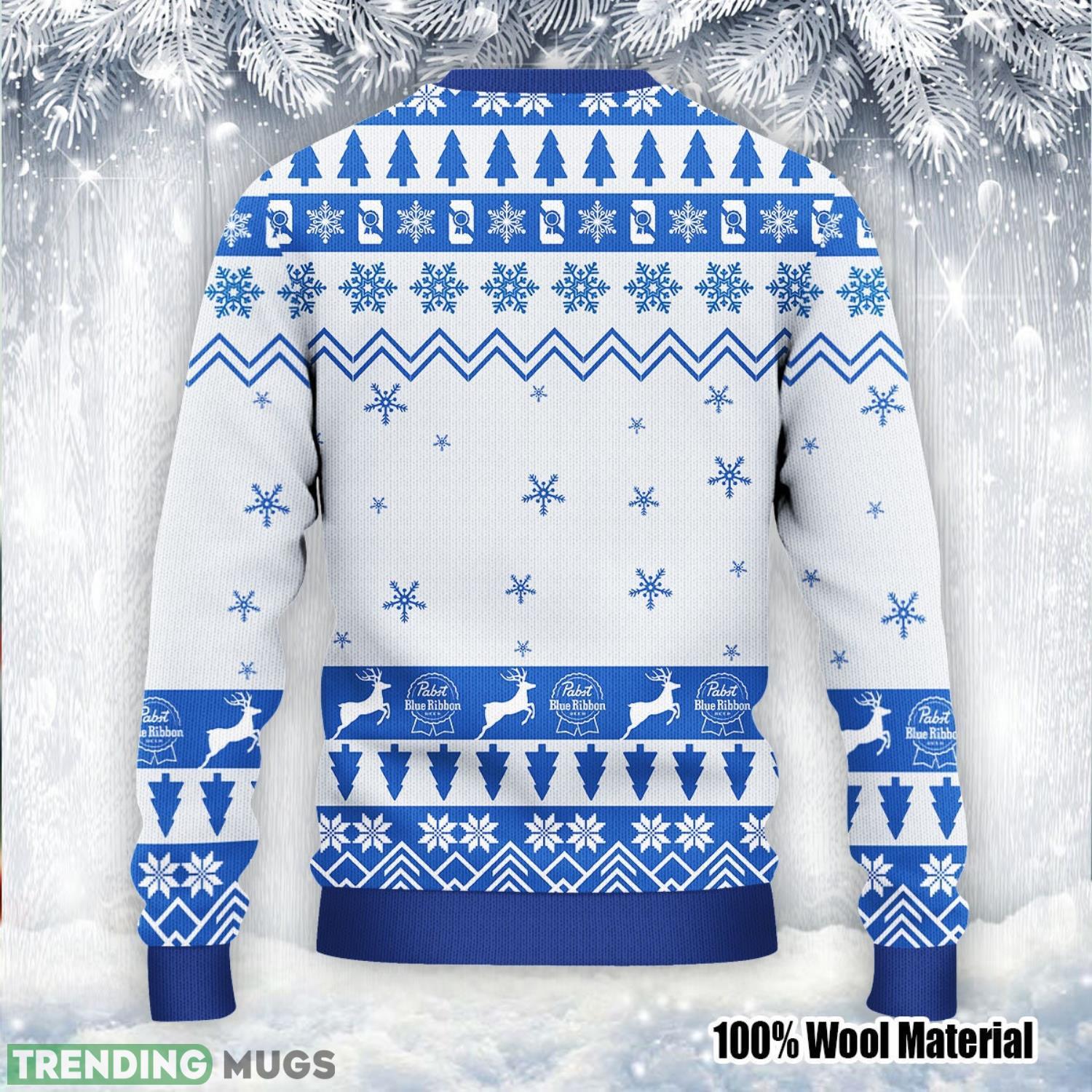 Pabst Blue Ribbon Christmas Ugly Sweater Pabst Blue Ribbon Christmas Sweater Beer Lover Christmas 3D Sweater Pabst Blue Ribbon Christmas Ugly Sweater Pabst Blue Ribbon Christmas Sweater Beer Lover Christmas 3D Sweater