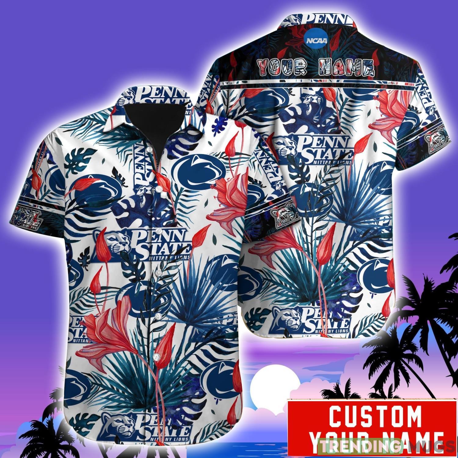 Penn State Nittany Lions NCAA1 Team Aloha Hawaiian Shirt Custom Name For Fans Product Photo 1 Penn State Nittany Lions NCAA1 Team Aloha Hawaiian Shirt Custom Name For Fans Product Photo 1