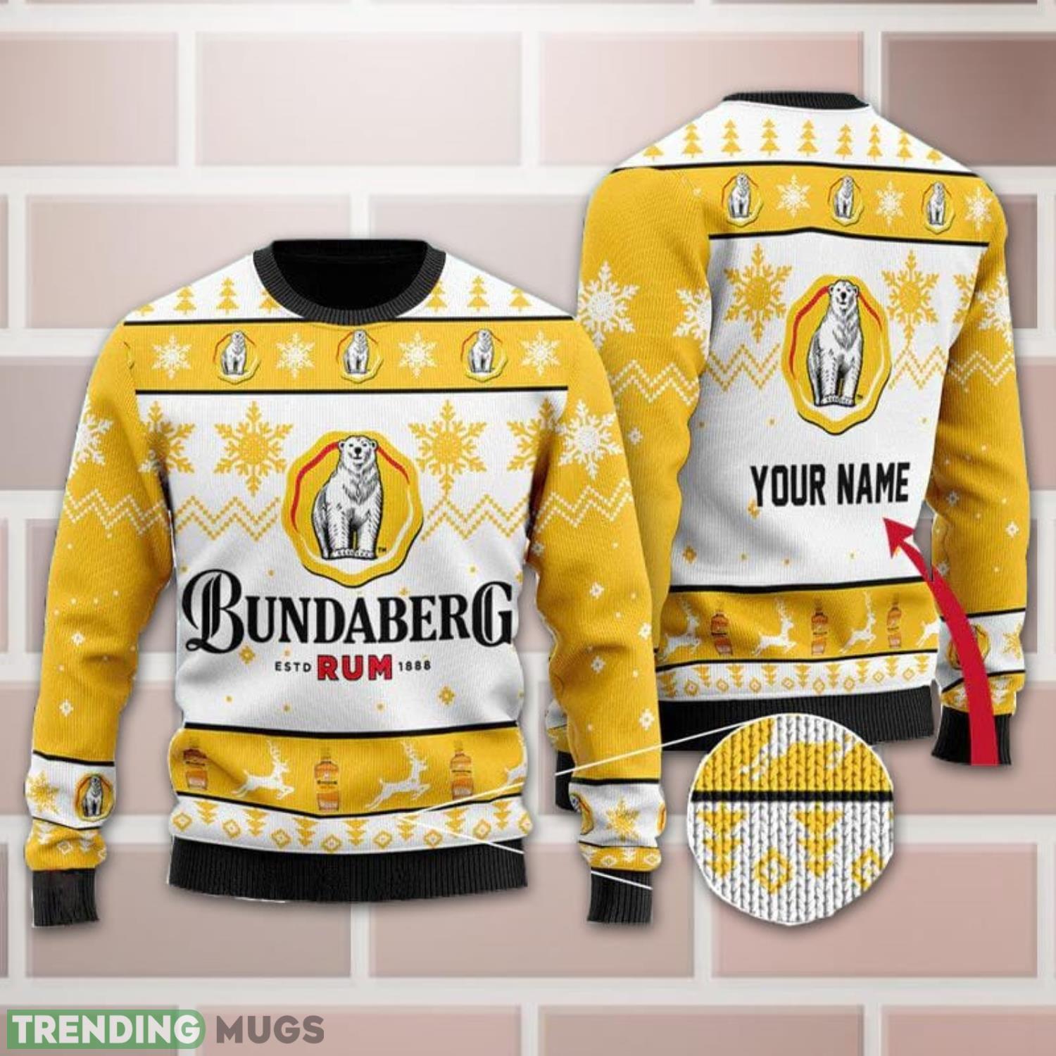 Personalized Name Bundaberg Rum Ugly Christmas Sweater All Over Print Christmas Gift Product Photo 1 Personalized Name Bundaberg Rum Ugly Christmas Sweater All Over Print Christmas Gift Product Photo 1