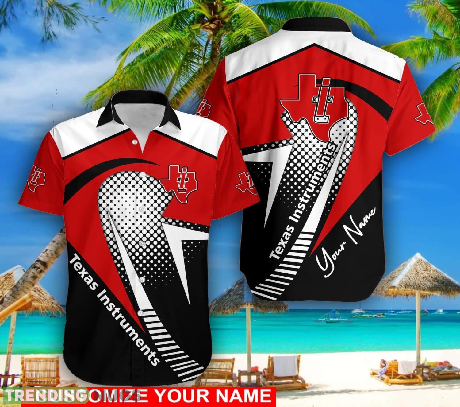 Personalized Name Texas Instruments Lover Gift 3D Hawaiian Shirt Product Photo 1 Personalized Name Texas Instruments Lover Gift 3D Hawaiian Shirt Product Photo 1