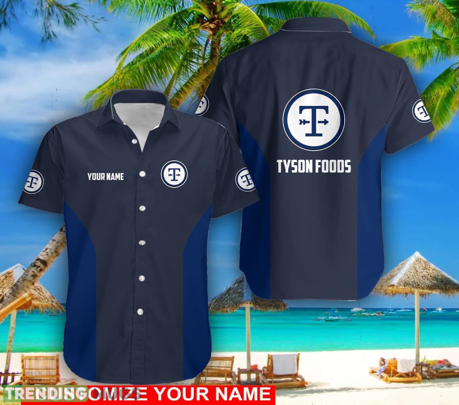 Personalized Name Tyson Foods Fans Gift 3D Hawaiian Shirt Product Photo 1 Personalized Name Tyson Foods Fans Gift 3D Hawaiian Shirt Product Photo 1