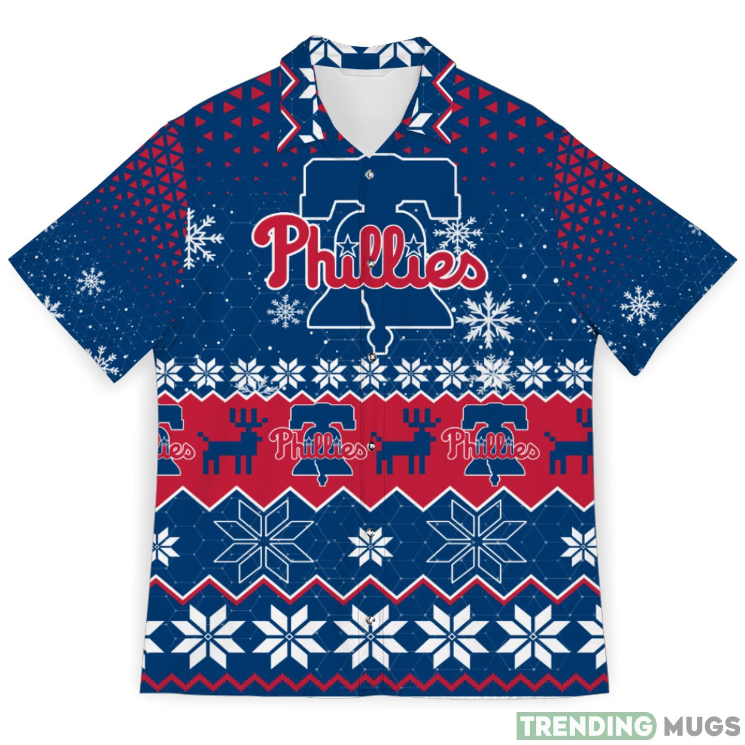 Philadelphia Phillies Sports Football Snowflake Pattern 3D Hawaiian Shirt Christmas Gift Hawaiian Shirt Philadelphia Phillies Sports Football Snowflake Pattern 3D Hawaiian Shirt Christmas Gift Hawaiian Shirt