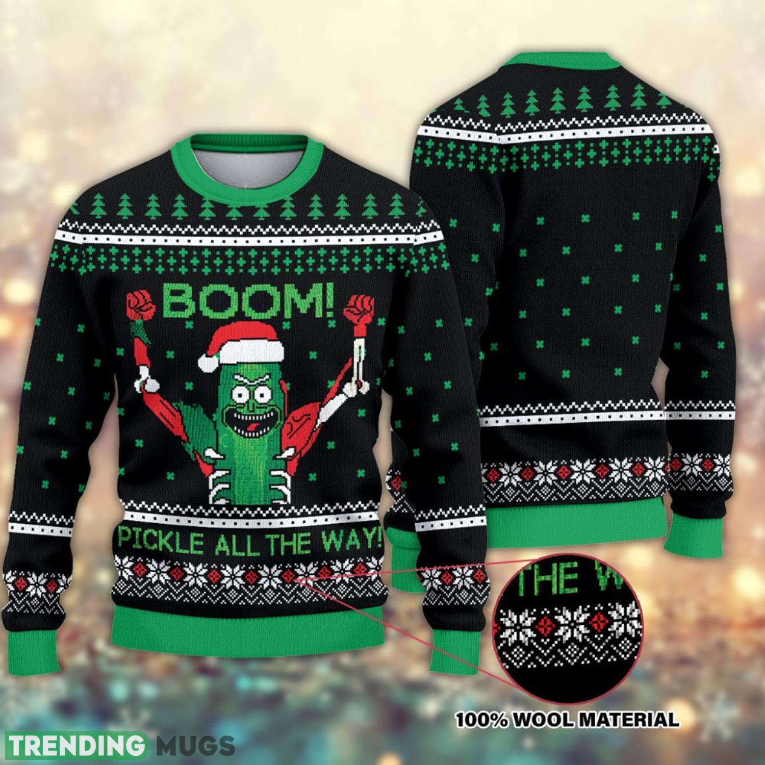 Rick And Morty Pickle Rick Christmas Ugly Sweater Rick Morty Christmas Sweater Pickle Rick Christmas Product Photo 1 Rick And Morty Pickle Rick Christmas Ugly Sweater Rick Morty Christmas Sweater Pickle Rick Christmas Product Photo 1