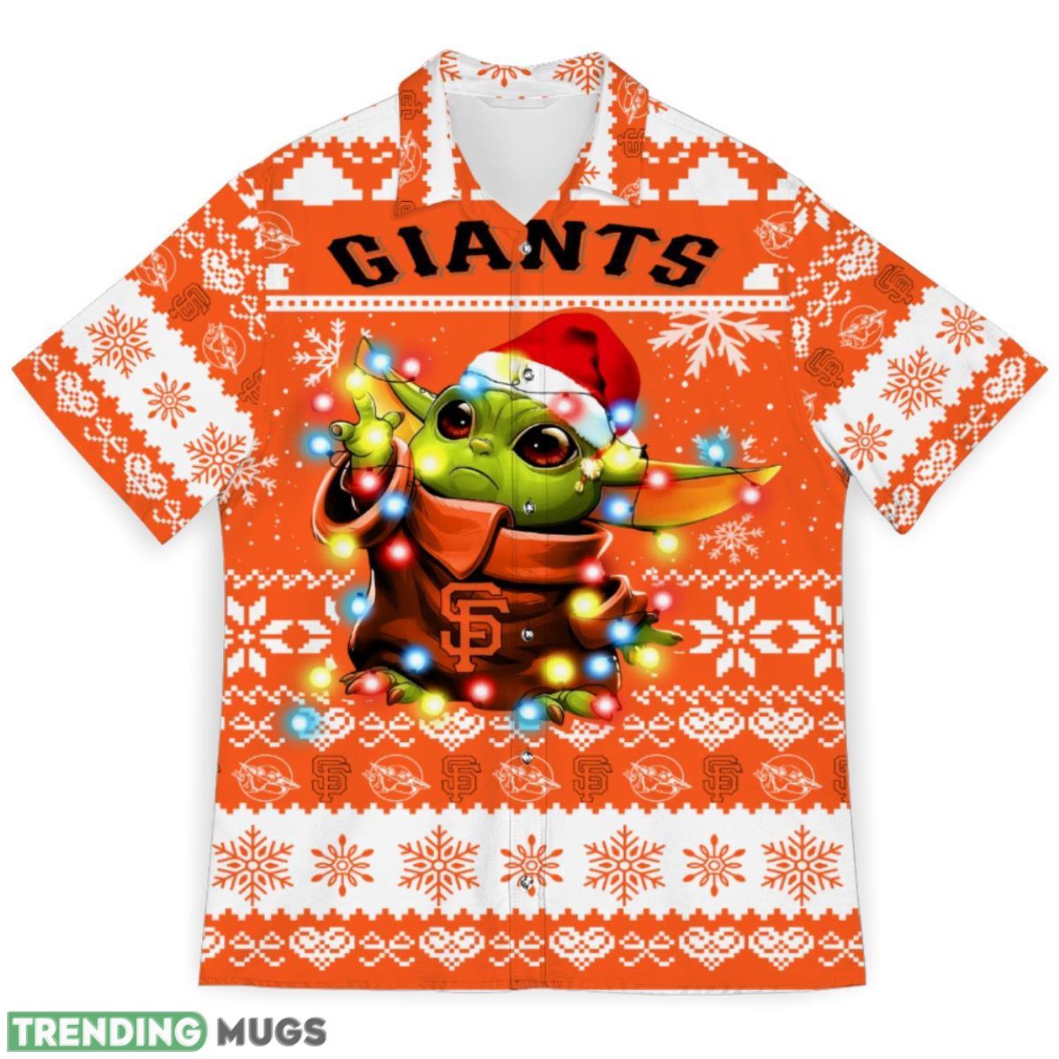 San Francisco Giants Baby Yoda Star Wars Sports Football Christmas Pattern 3D Hawaiian Shirt Christmas Gift Product Photo 1 San Francisco Giants Baby Yoda Star Wars Sports Football Christmas Pattern 3D Hawaiian Shirt Christmas Gift Product Photo 1