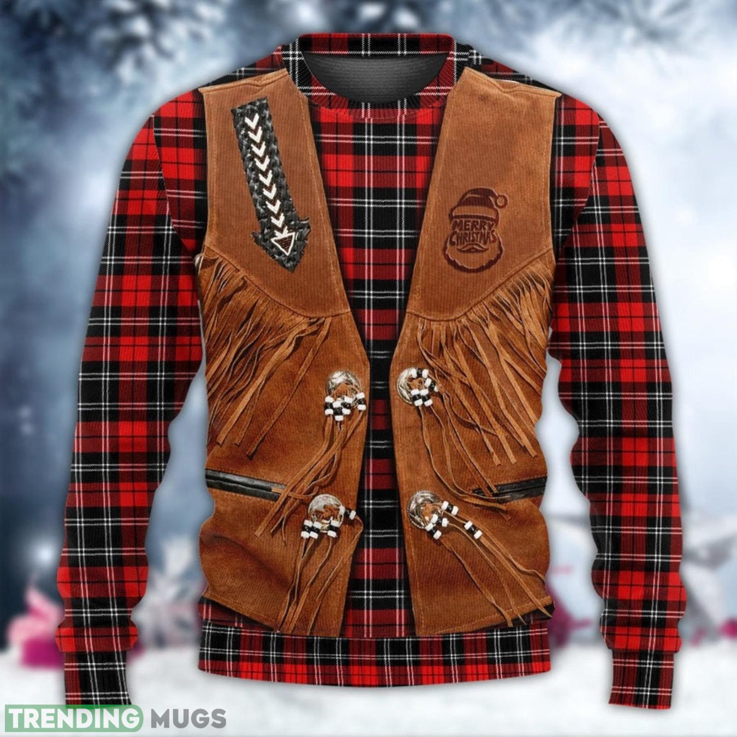 Santa Cowboy Christmas Vintage Ugly Christmas Sweater Cute Christmas Gift Product Photo 1 Santa Cowboy Christmas Vintage Ugly Christmas Sweater Cute Christmas Gift Product Photo 1