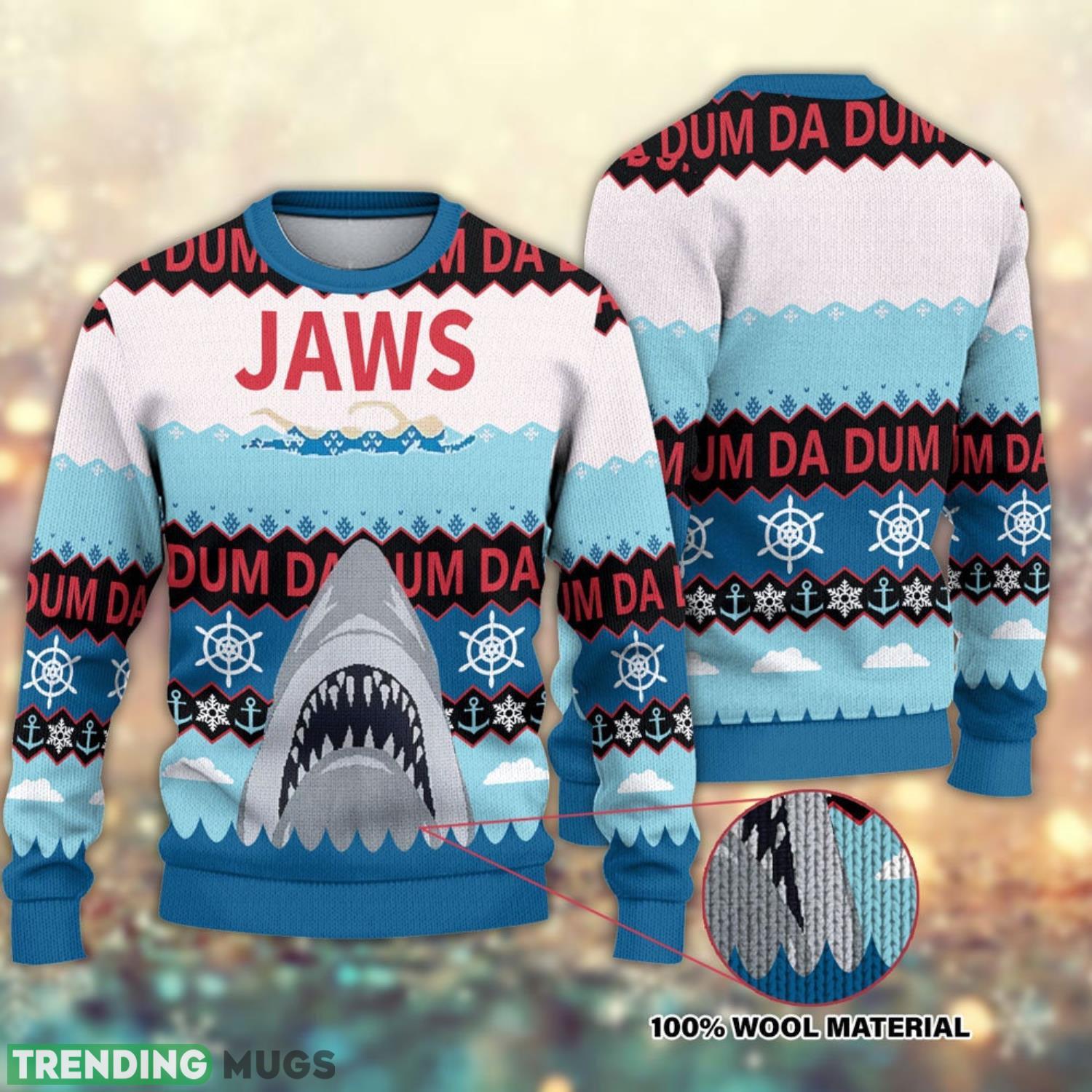 Shark Jaws Shark Christmas Gift Sweater 3D All Over Printed Ugly Christmas Sweater Product Photo 1 Shark Jaws Shark Christmas Gift Sweater 3D All Over Printed Ugly Christmas Sweater Product Photo 1