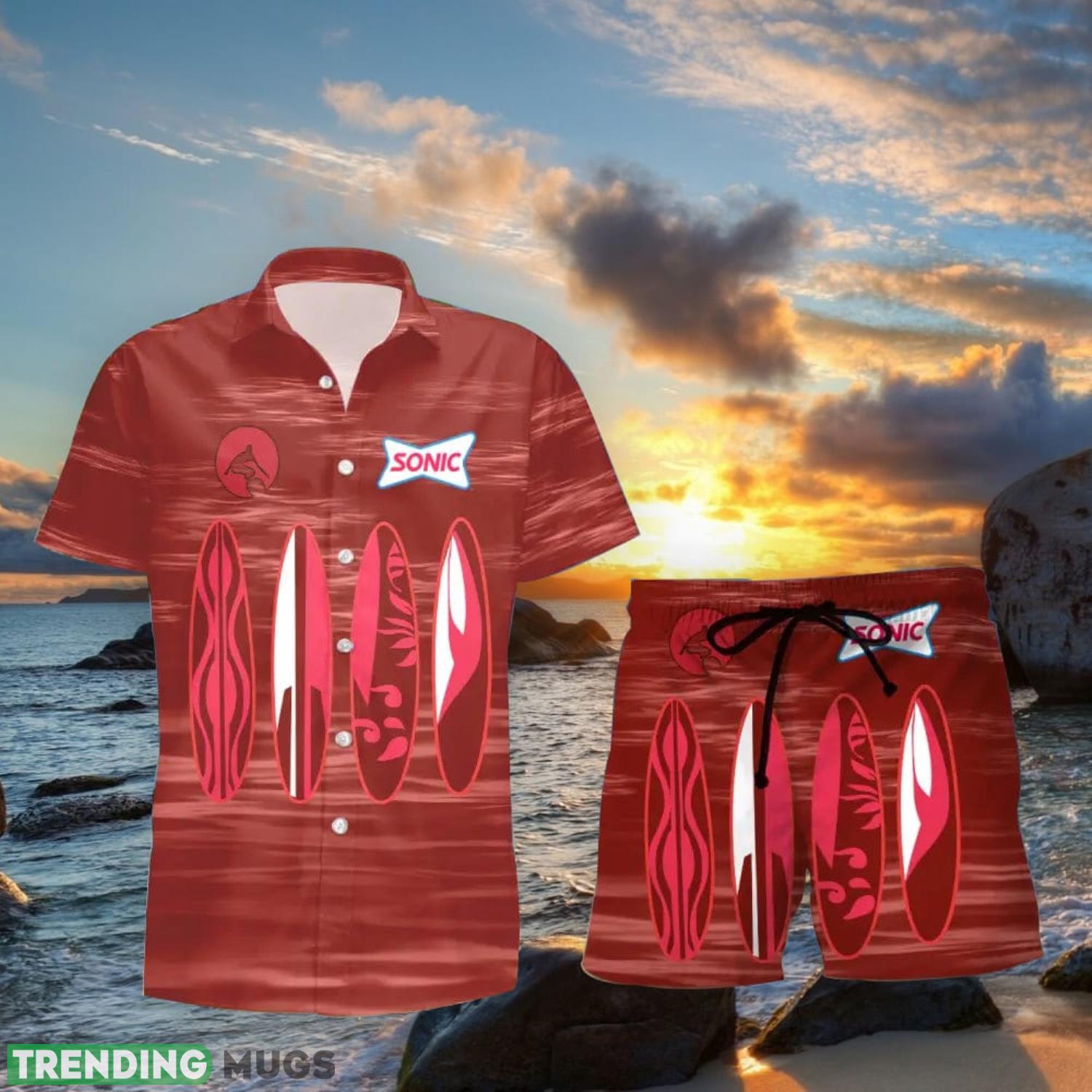 Sonic Drive In Surfboard Funny Summer Beach Hawaiian Shirt And Shorts Hawaiian & Short Sonic Drive In Surfboard Funny Summer Beach Hawaiian Shirt And Shorts Hawaiian & Short
