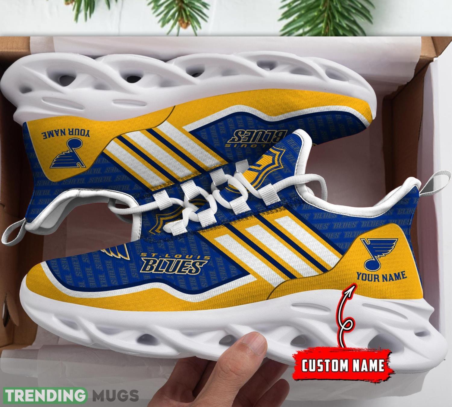 St. Louis Blues Personalized Max Soul Chunky Sneakers Custom Name Running Shoes Product Photo 1