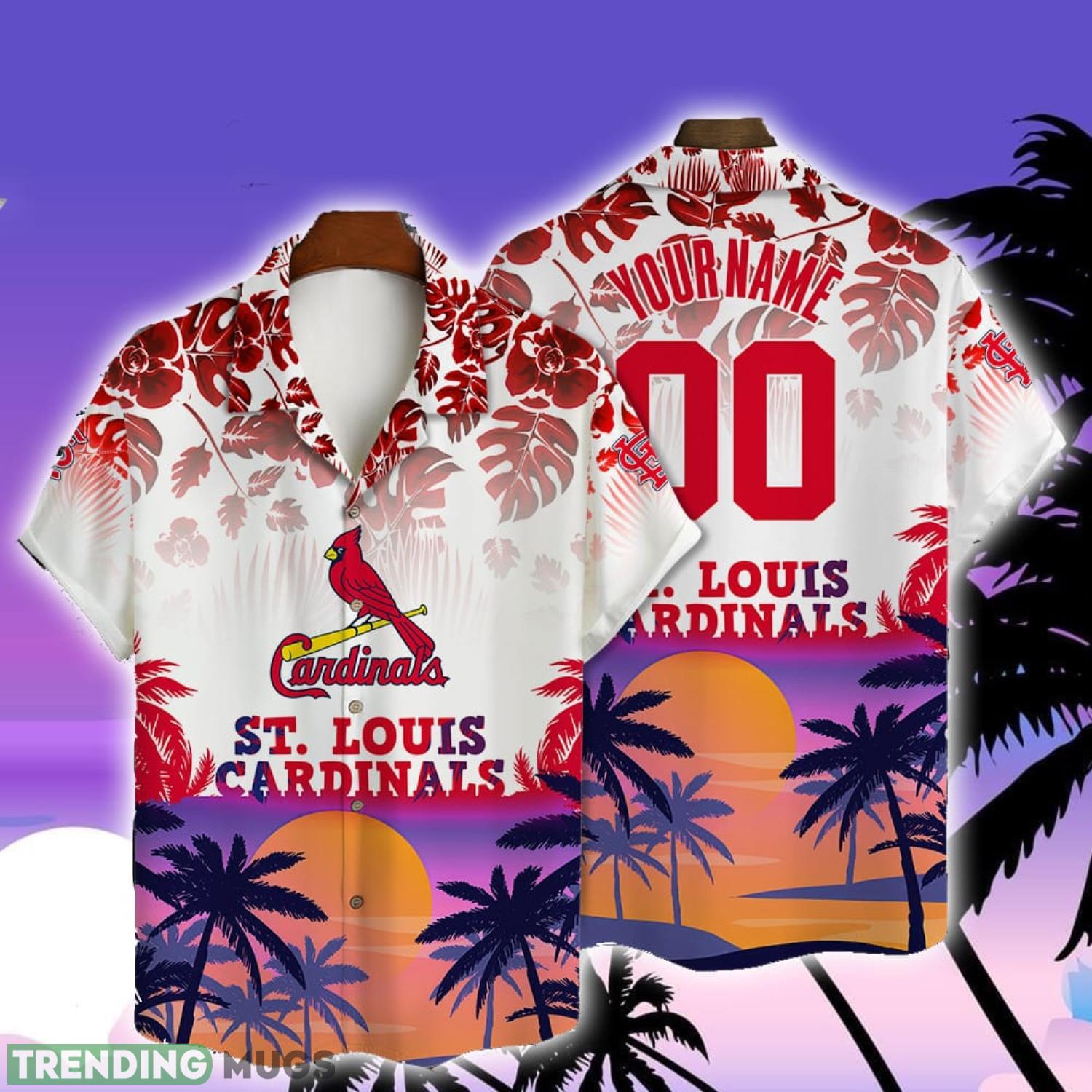 St. Louis Cardinals Custom Name And Number Major League Baseball 3D Print Hawaiian Shirt Sport Fans Product Photo 1 St. Louis Cardinals Custom Name And Number Major League Baseball 3D Print Hawaiian Shirt Sport Fans Product Photo 1