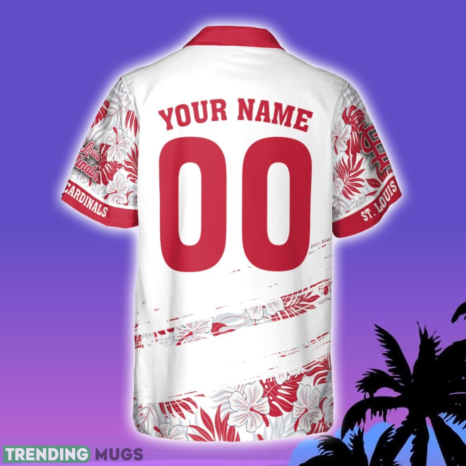 St. Louis Cardinals MLB Custom Name And Number Flower Pattern Summer 3D Hawaiian Shirt Summer Sport Gift Hawaiian Shirt St. Louis Cardinals MLB Custom Name And Number Flower Pattern Summer 3D Hawaiian Shirt Summer Sport Gift Hawaiian Shirt