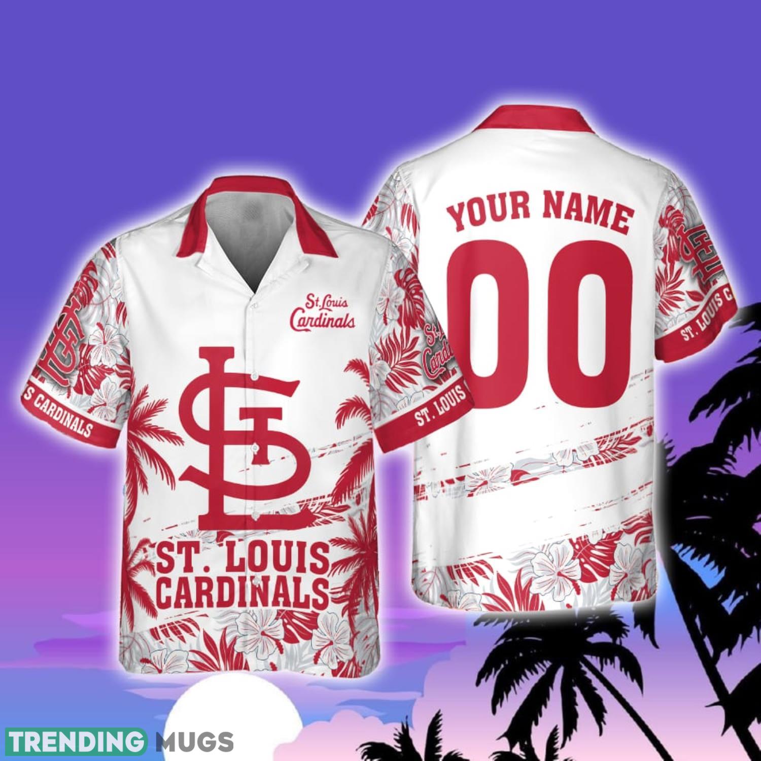 St. Louis Cardinals MLB Custom Name And Number Flower Pattern Summer 3D Hawaiian Shirt Summer Sport Gift Product Photo 1 St. Louis Cardinals MLB Custom Name And Number Flower Pattern Summer 3D Hawaiian Shirt Summer Sport Gift Product Photo 1