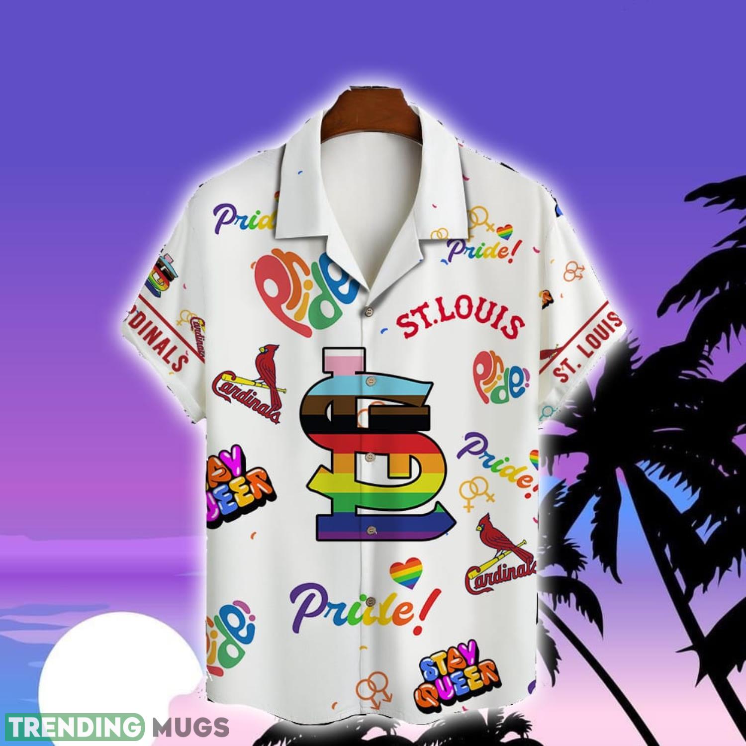 St. Louis Cardinals MLB Happy Pride Month Trending Hawaiian Shirt Summer Gift Hawaiian Shirt St. Louis Cardinals MLB Happy Pride Month Trending Hawaiian Shirt Summer Gift Hawaiian Shirt