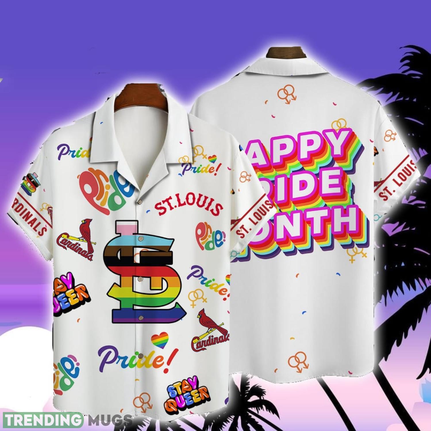 St. Louis Cardinals MLB Happy Pride Month Trending Hawaiian Shirt Summer Gift Product Photo 1 St. Louis Cardinals MLB Happy Pride Month Trending Hawaiian Shirt Summer Gift Product Photo 1