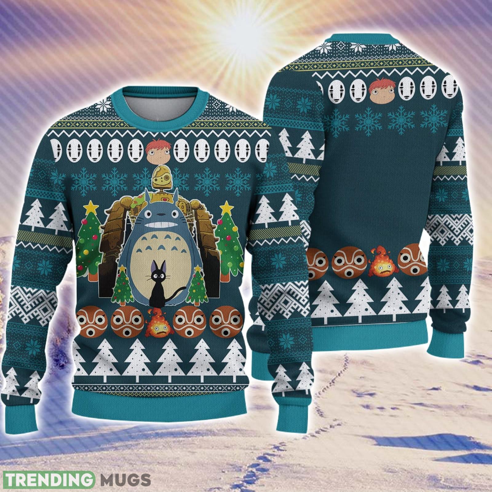 T O T O R O Christmas Gift For Holiday A N I M E 3D Ugly Christmas Sweater Product Photo 1 T O T O R O Christmas Gift For Holiday A N I M E 3D Ugly Christmas Sweater Product Photo 1