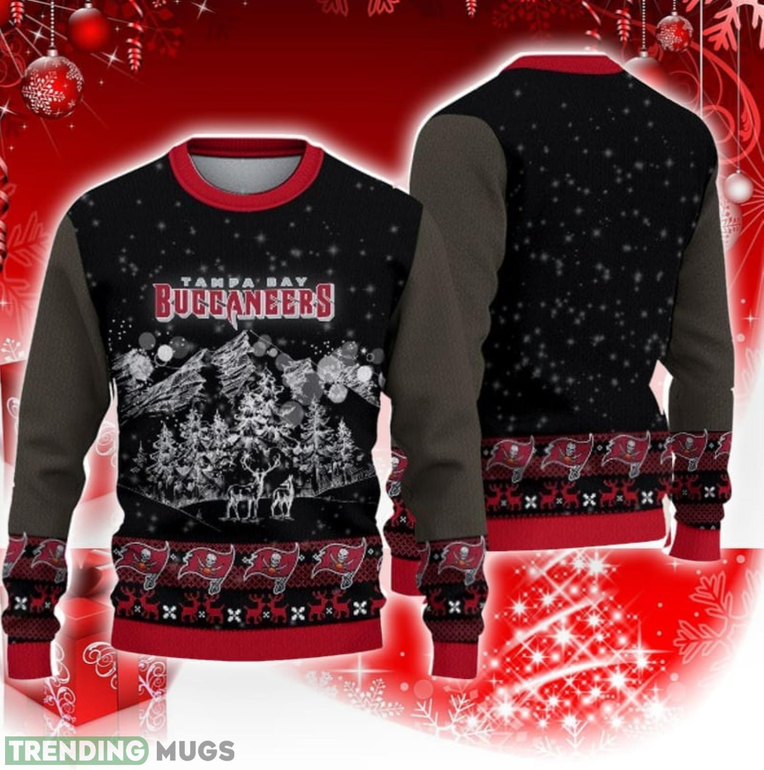 Tampa Bay Buccaneers Christmas Mountain Pattern 3D Sweater Christmas Gift Product Photo 1 Tampa Bay Buccaneers Christmas Mountain Pattern 3D Sweater Christmas Gift Product Photo 1