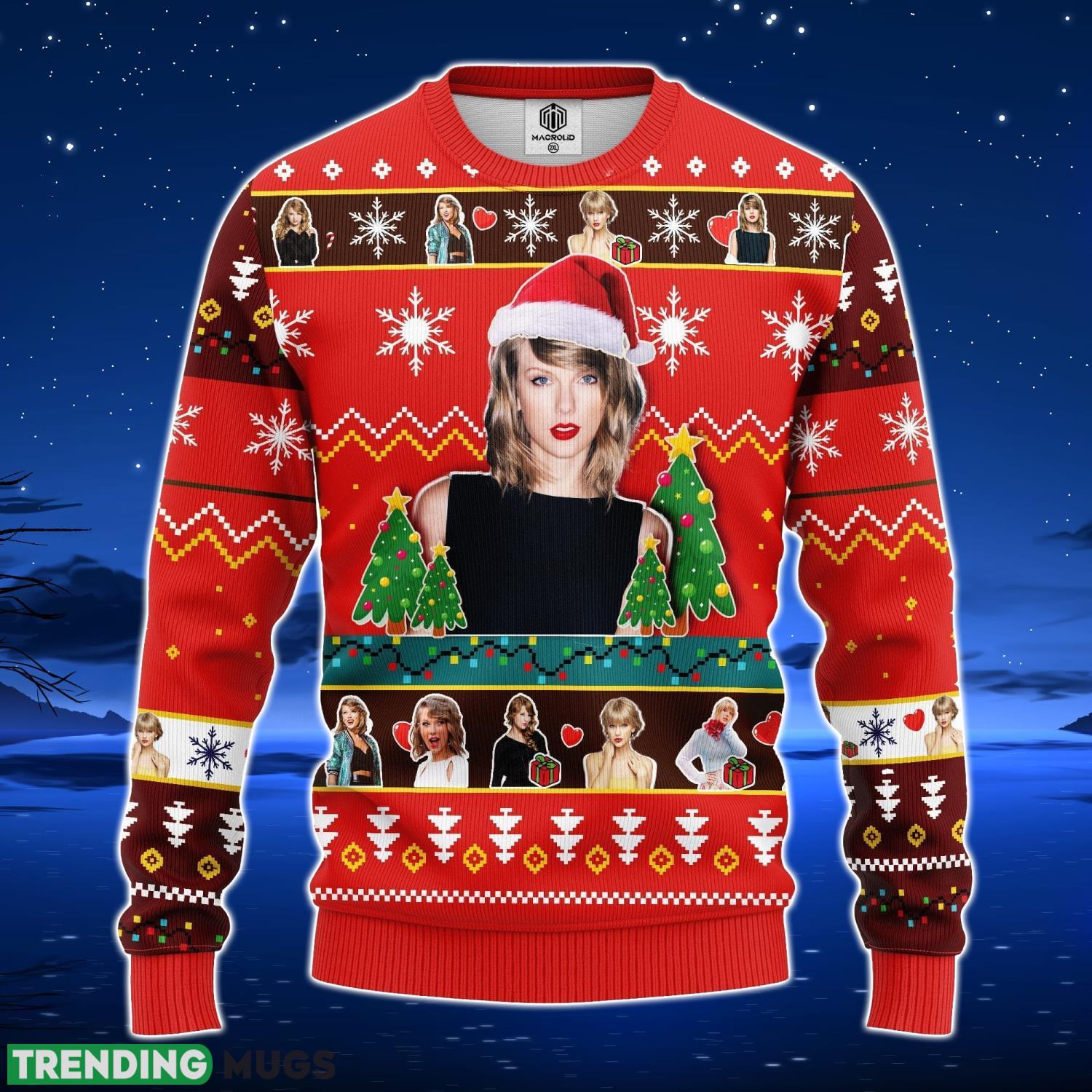 Taylor Swift Red Amazing Gift Ugly Christmas 3D Sweater Christmas Gift For Men And Women Product Photo 1