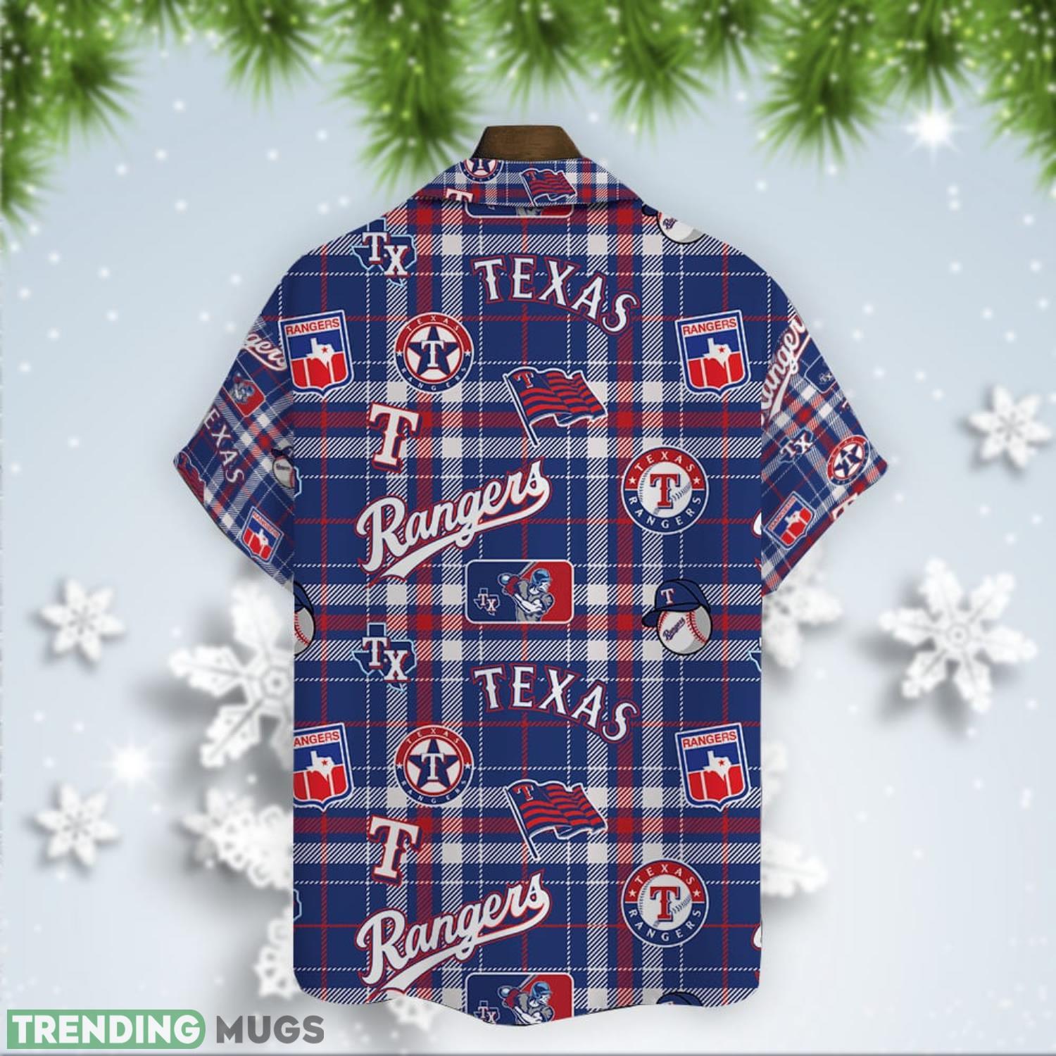Texas Rangers Plaid Baseball Pattern Vintage Hawaiian Shirt Hawaiian Shirt Texas Rangers Plaid Baseball Pattern Vintage Hawaiian Shirt Hawaiian Shirt
