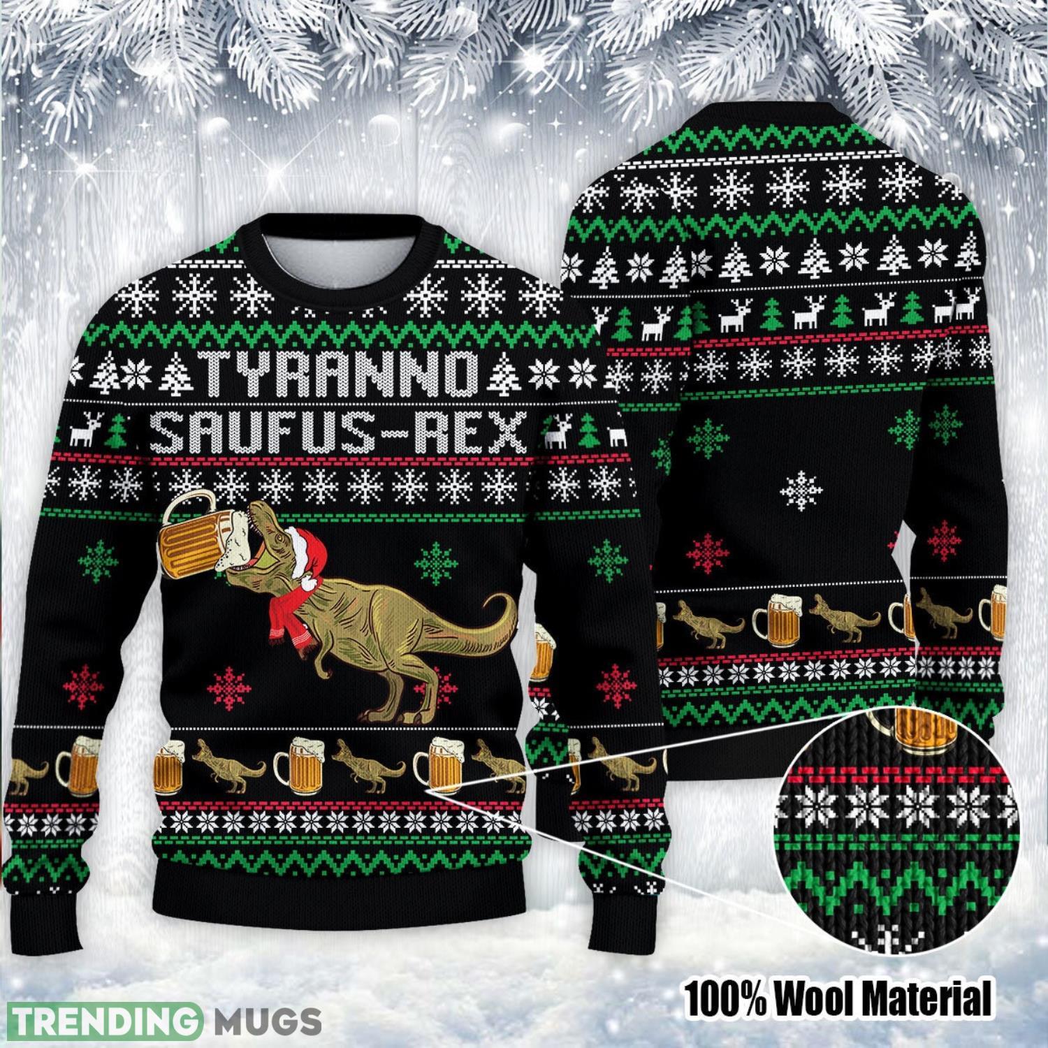 Tyrannosaurus Christmas Ugly Sweater Tyrannosaurus Dinosaurs Christmas Sweater Product Photo 1 Tyrannosaurus Christmas Ugly Sweater Tyrannosaurus Dinosaurs Christmas Sweater Product Photo 1